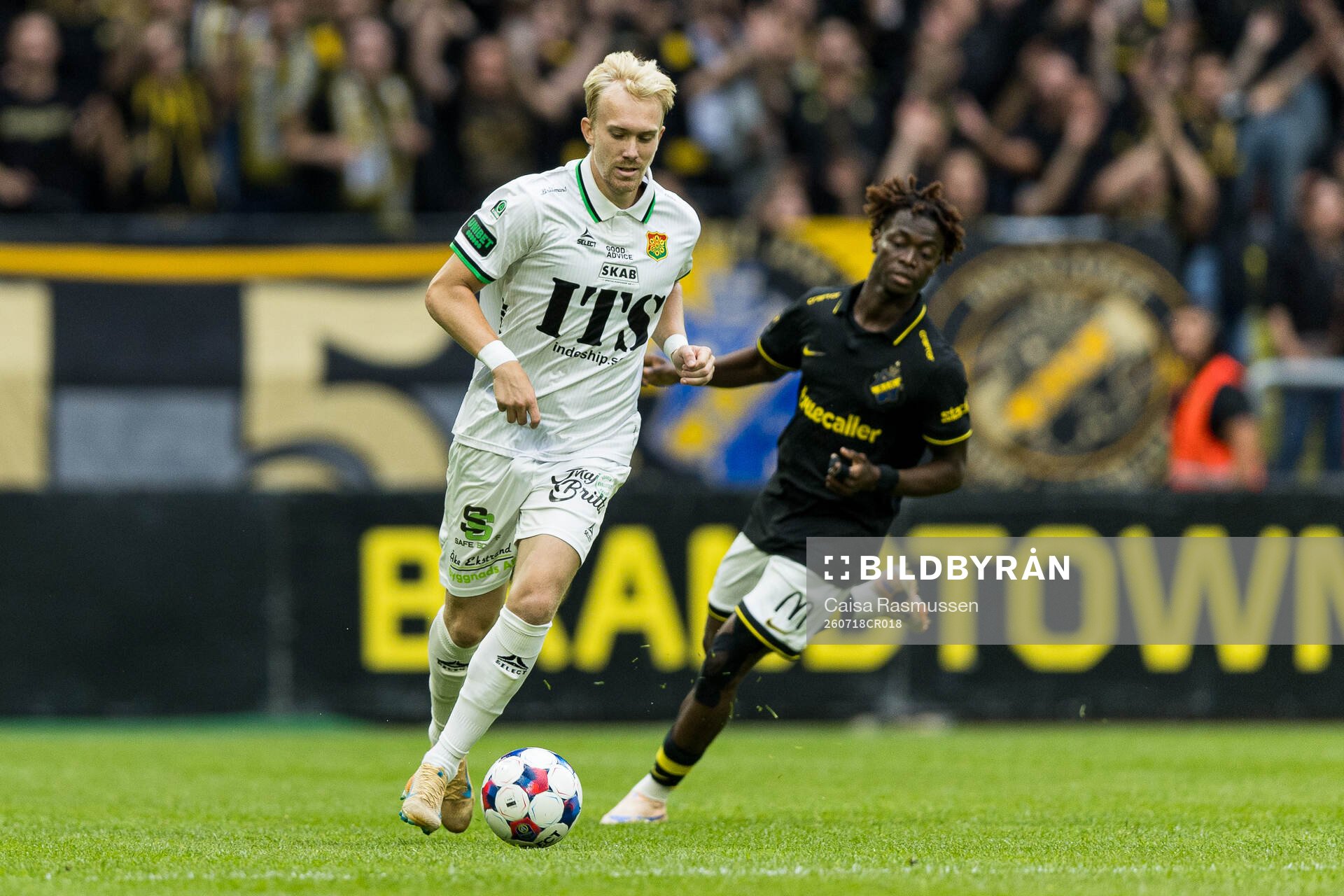 GAIS Robin Wendin Thomasson och AIKs Axel Kouame