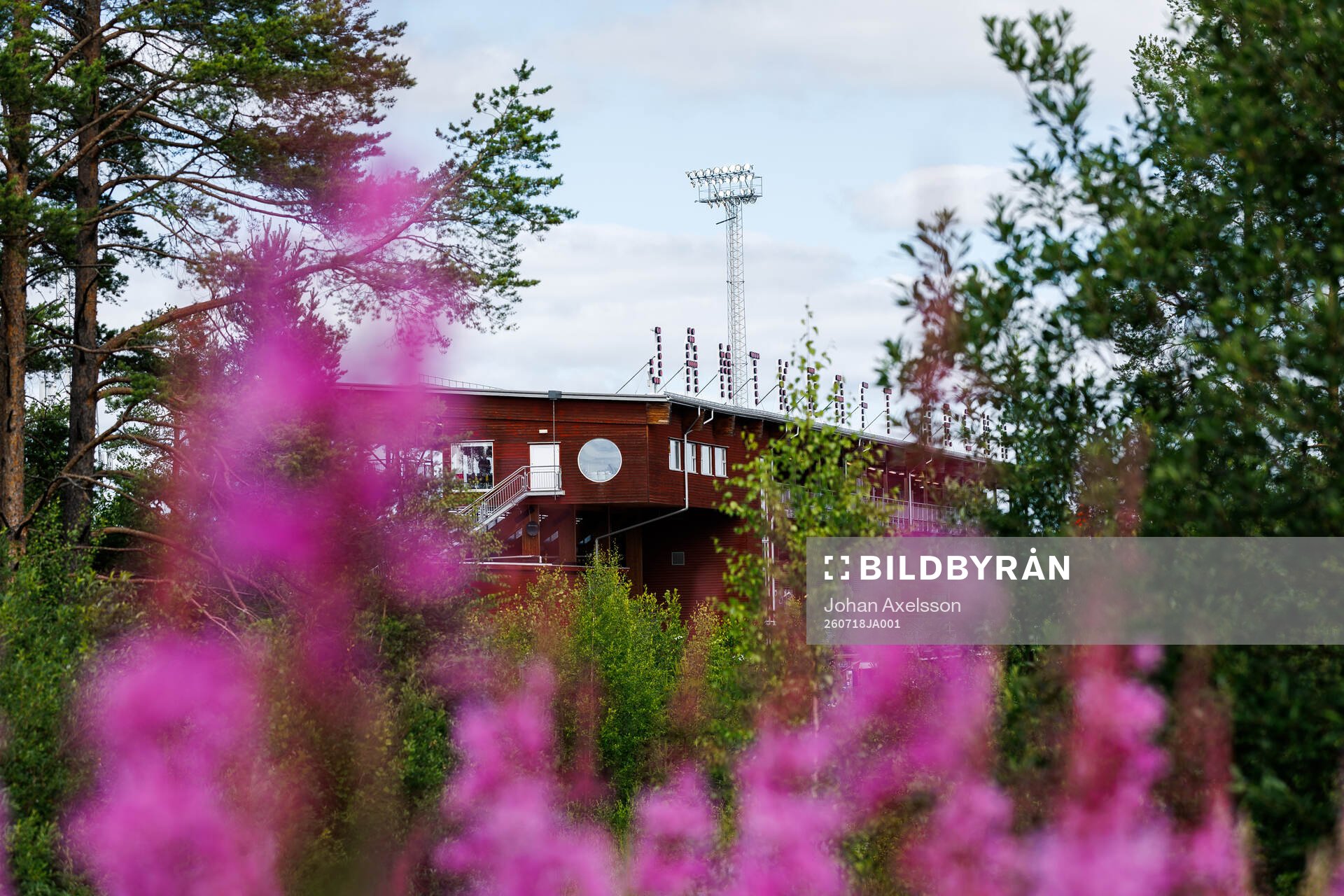 Jämtkraft Arena fotbollsmatchen i Superettan mellan