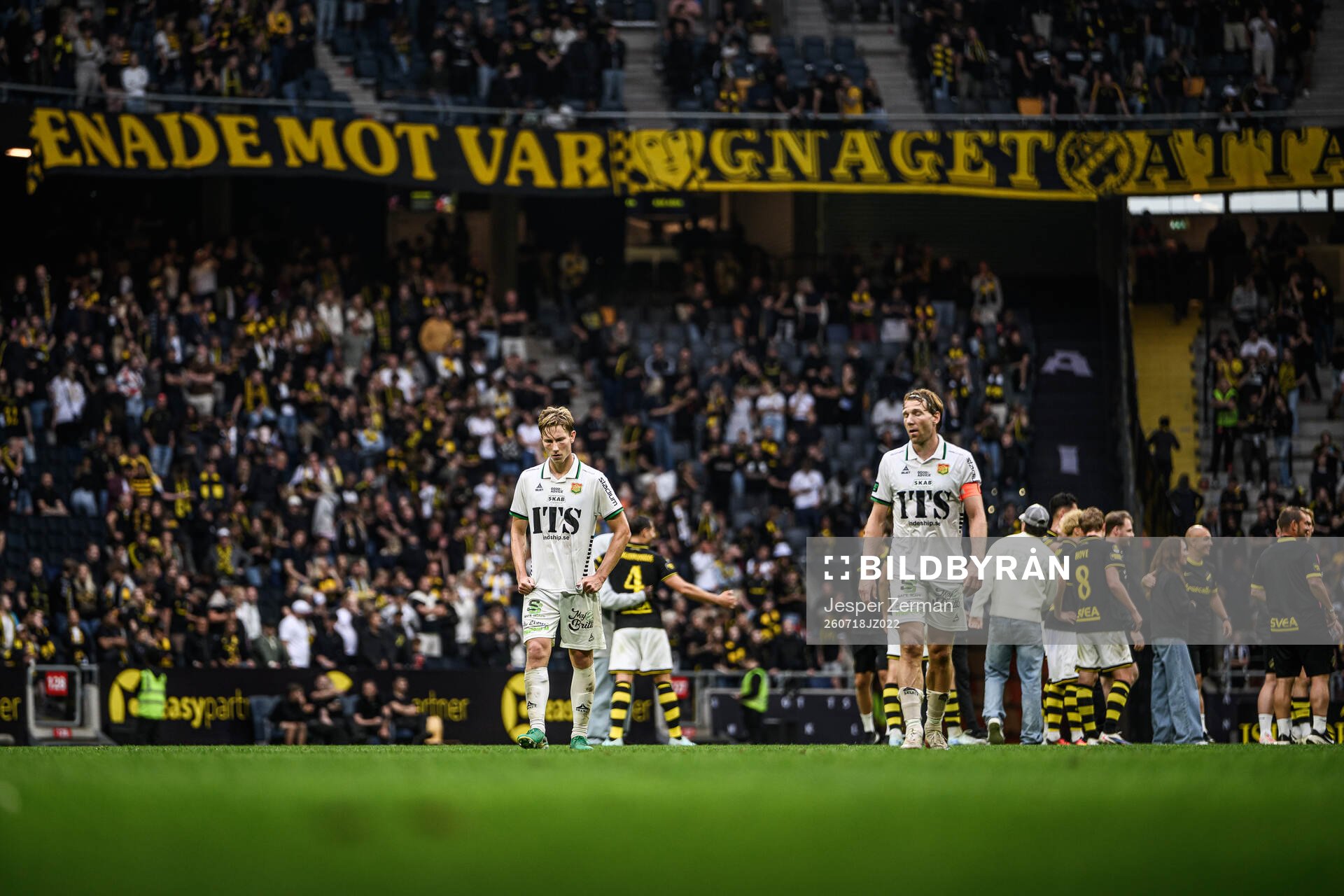 GAIS Rasmus Niklasson Petrovic och August Wängberg deppar