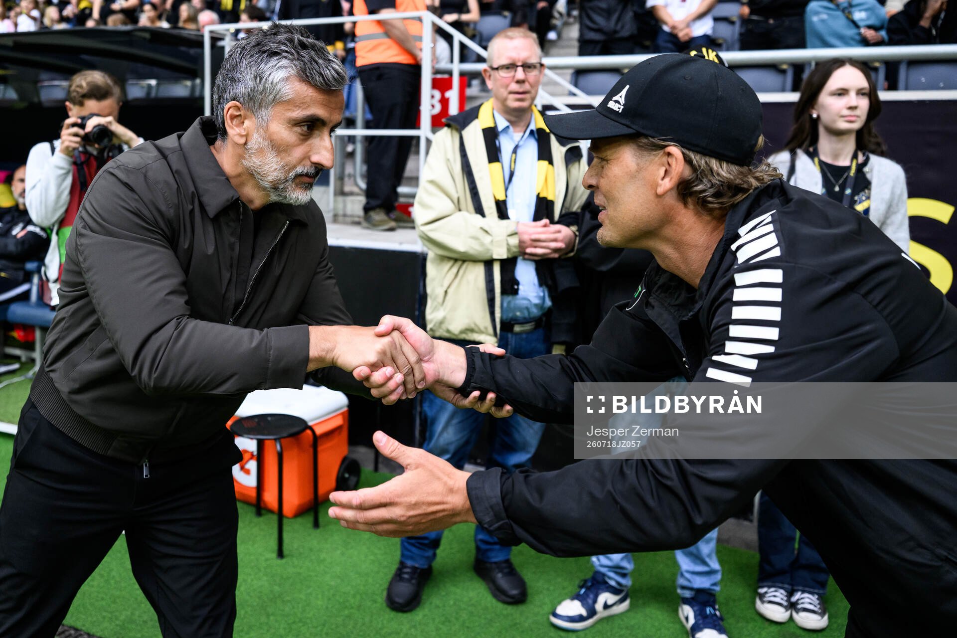 AIKs tränare José Riveiro och GAIS tränare Fredrik