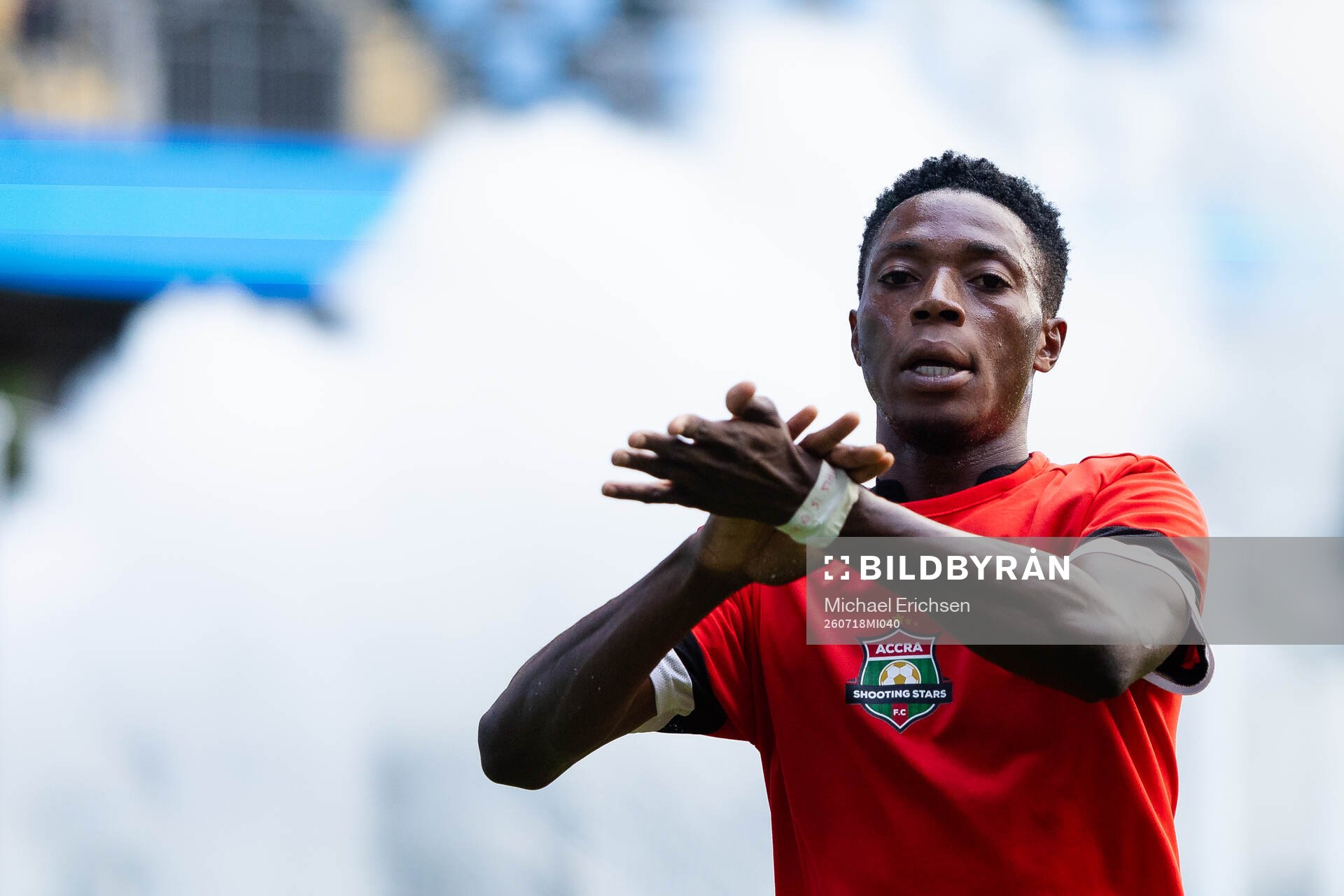 Accra Shooting Stars Daniel Opoku jublar