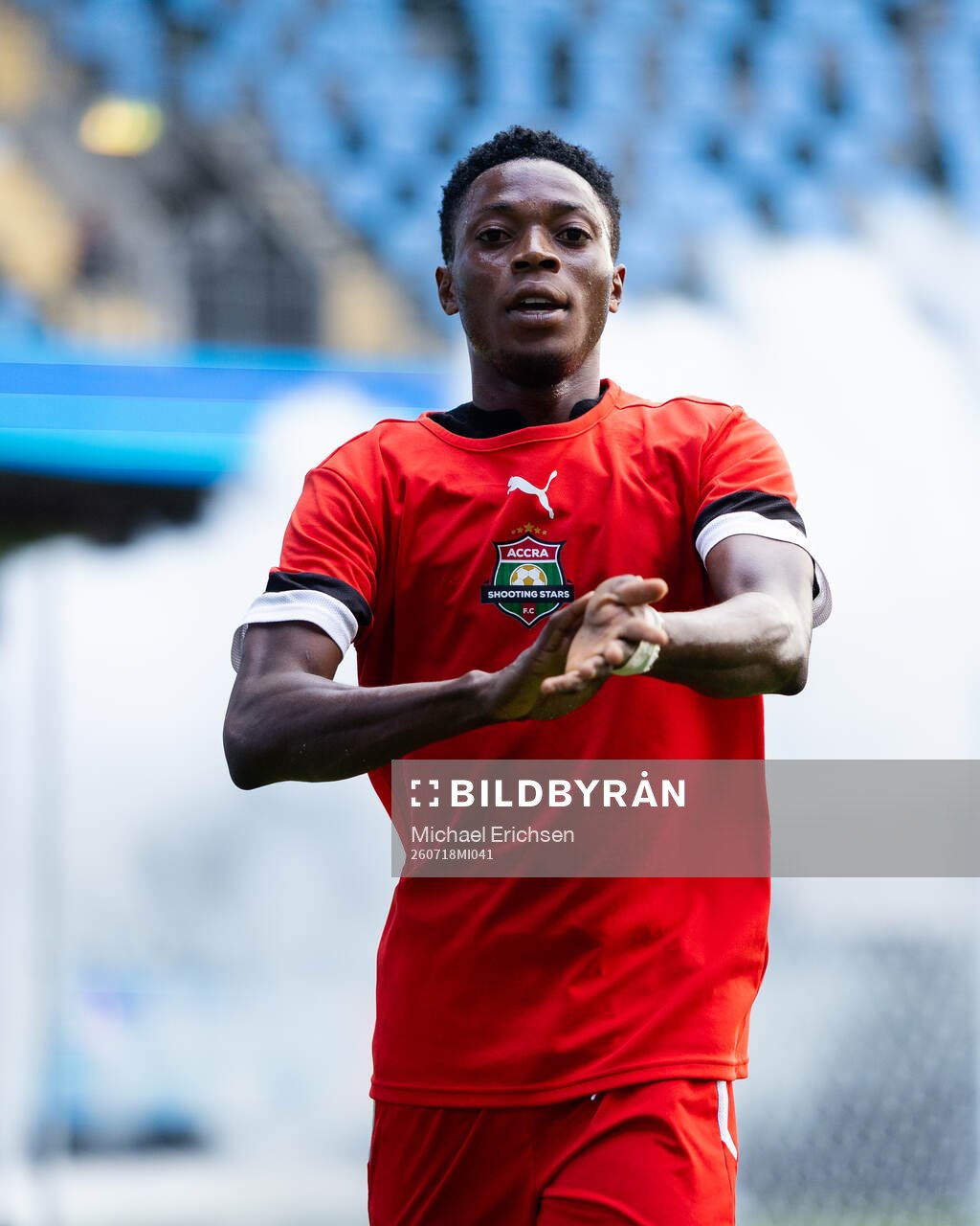 Accra Shooting Stars Daniel Opoku jublar