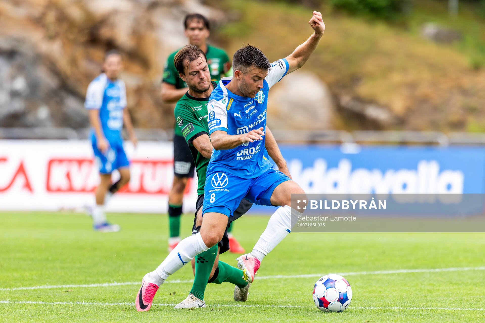under fotbollsmatchen i Superettan mellan Oddevold och