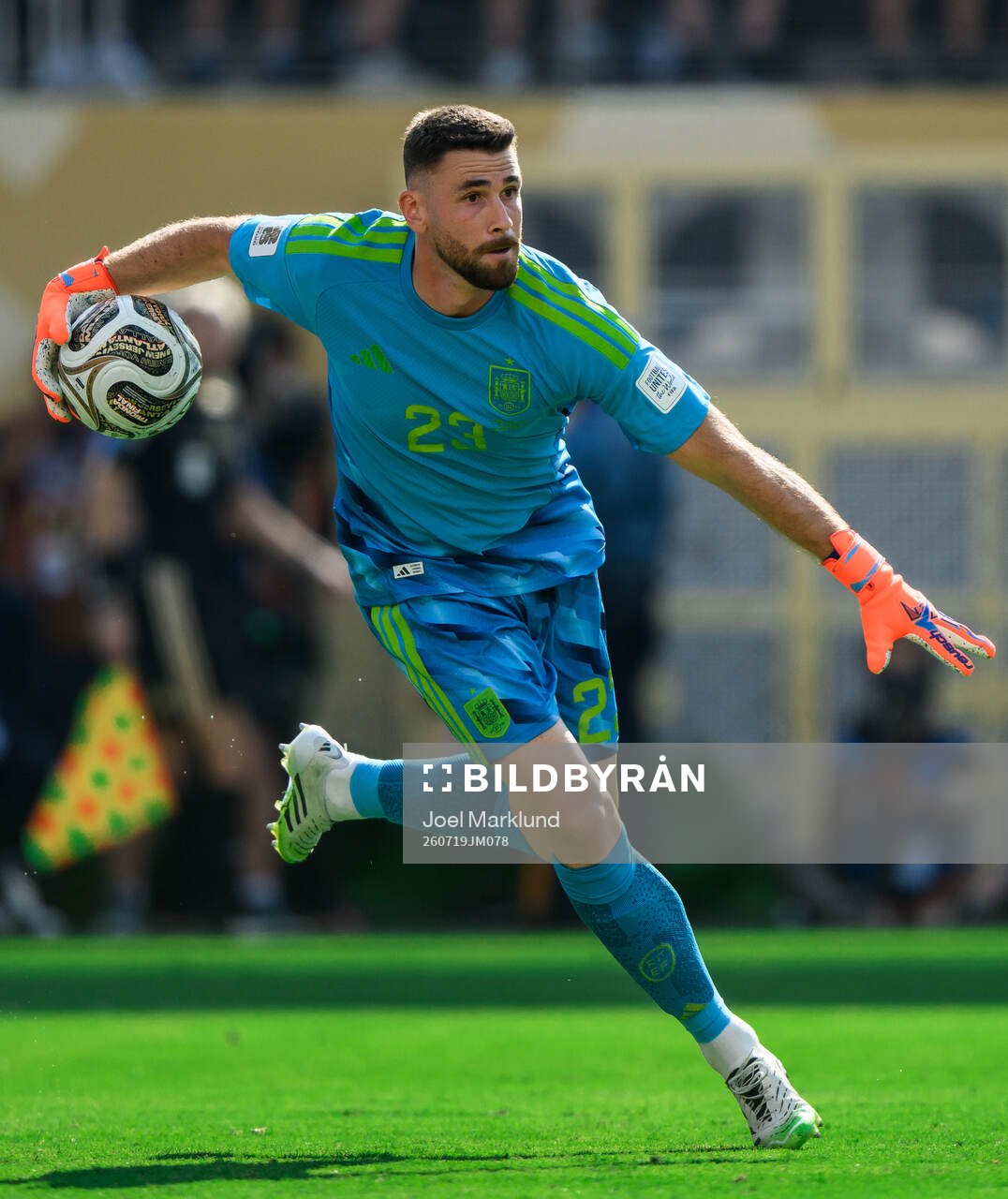 goalkeeper Unai Simon of Spain