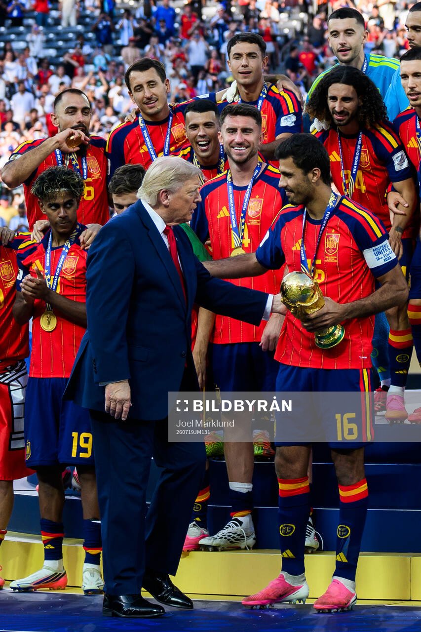Donald Trump, President of USA, and Rodri of Spain