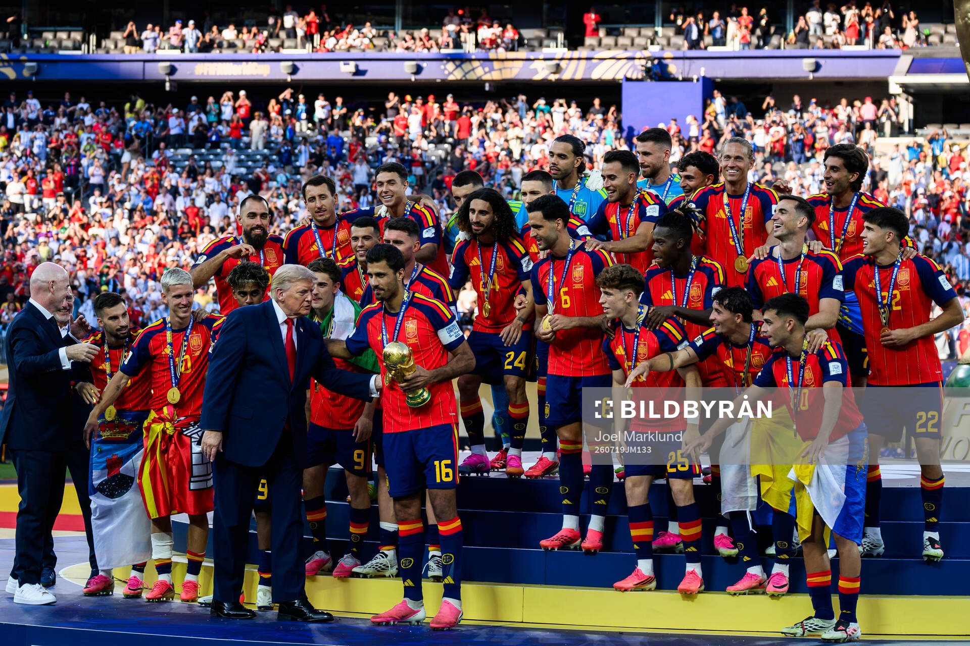 Donald Trump, President of USA, and Rodri of Spain