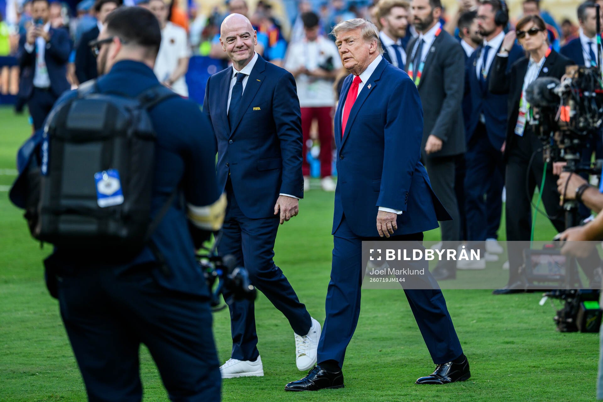 Gianni Infantino, President of FIFA, and Donald Trump,