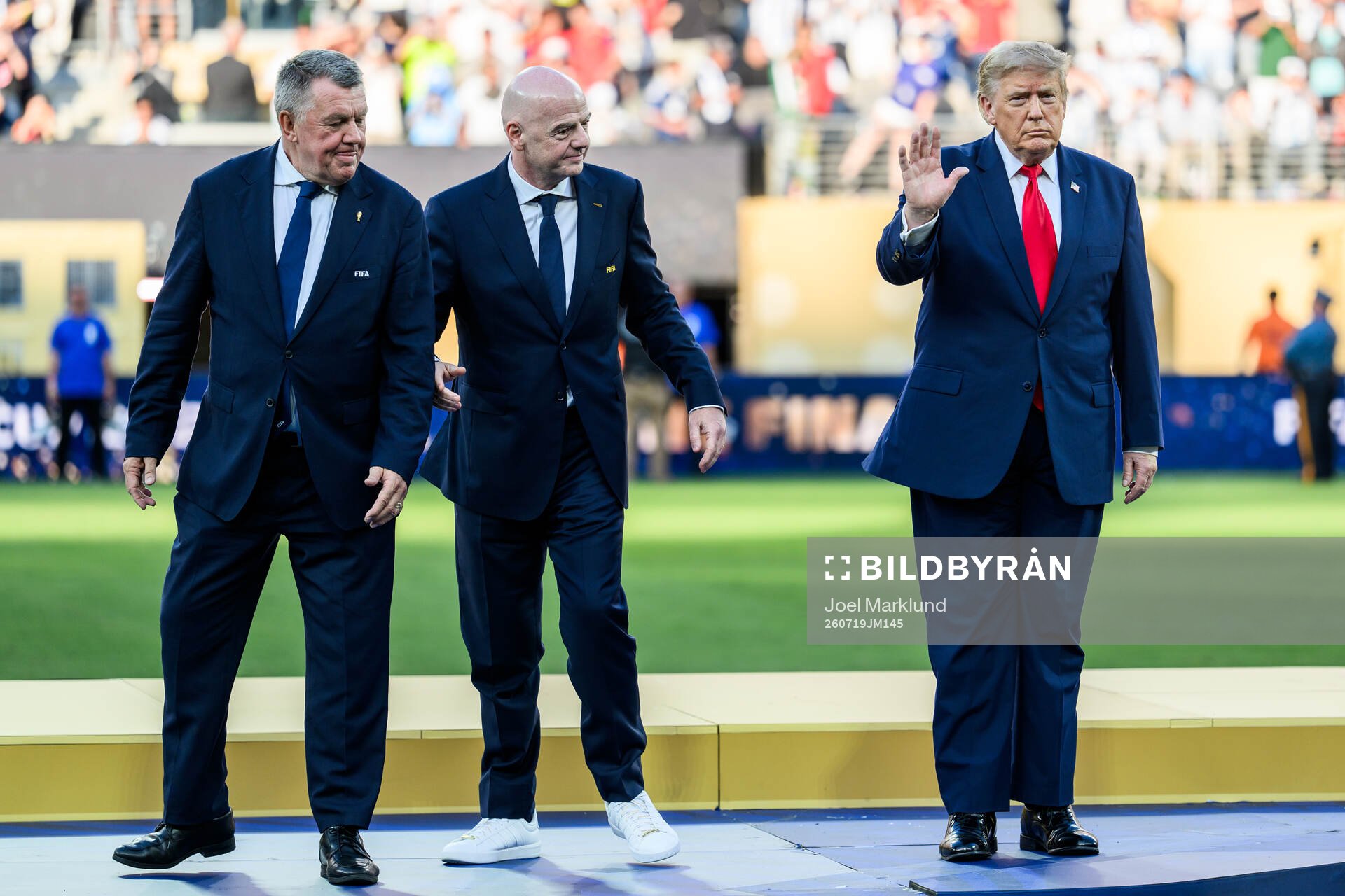 Gianni Infantino, President of FIFA, and Donald Trump,