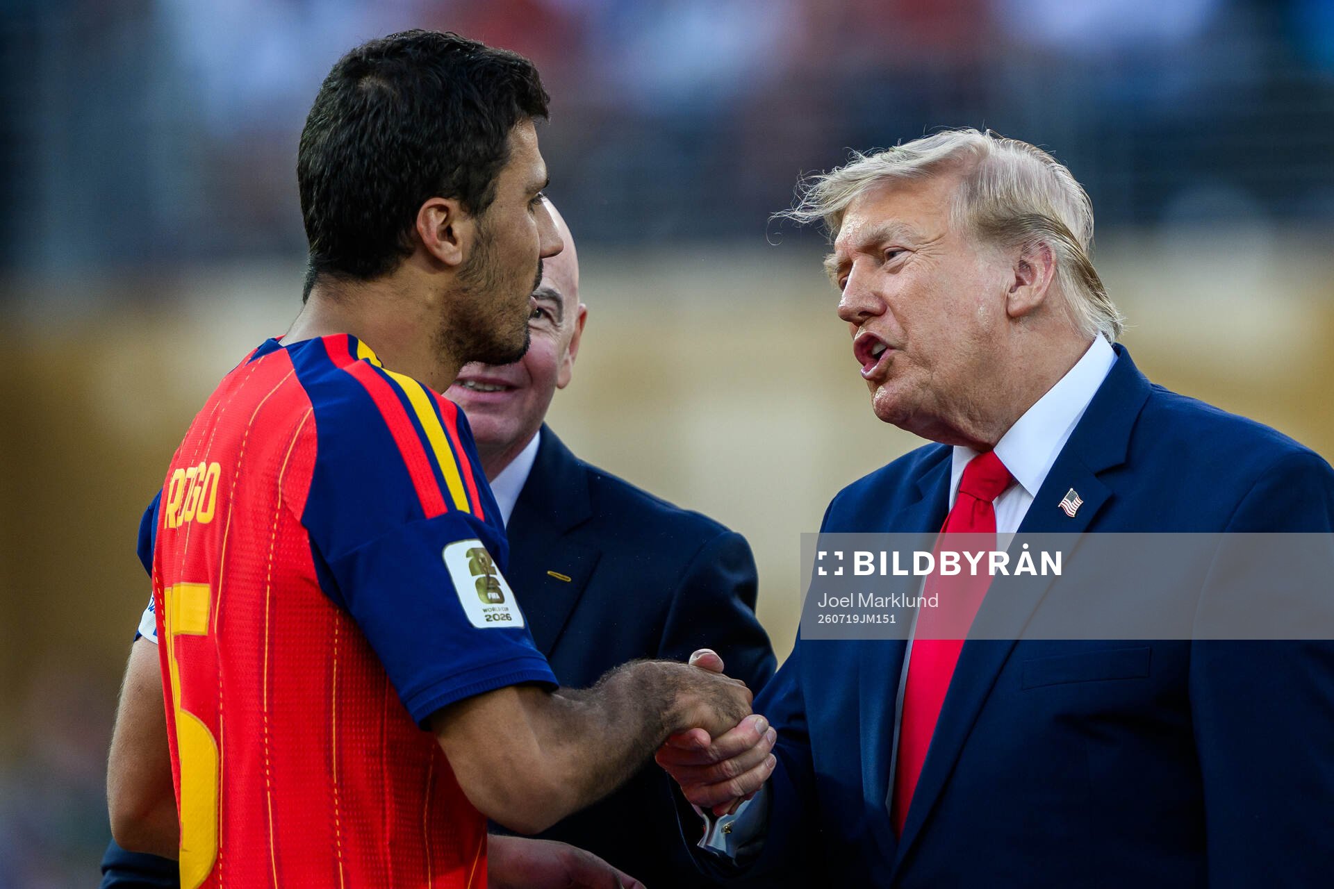 Rodri of Spain and Donald Trump, President of USA