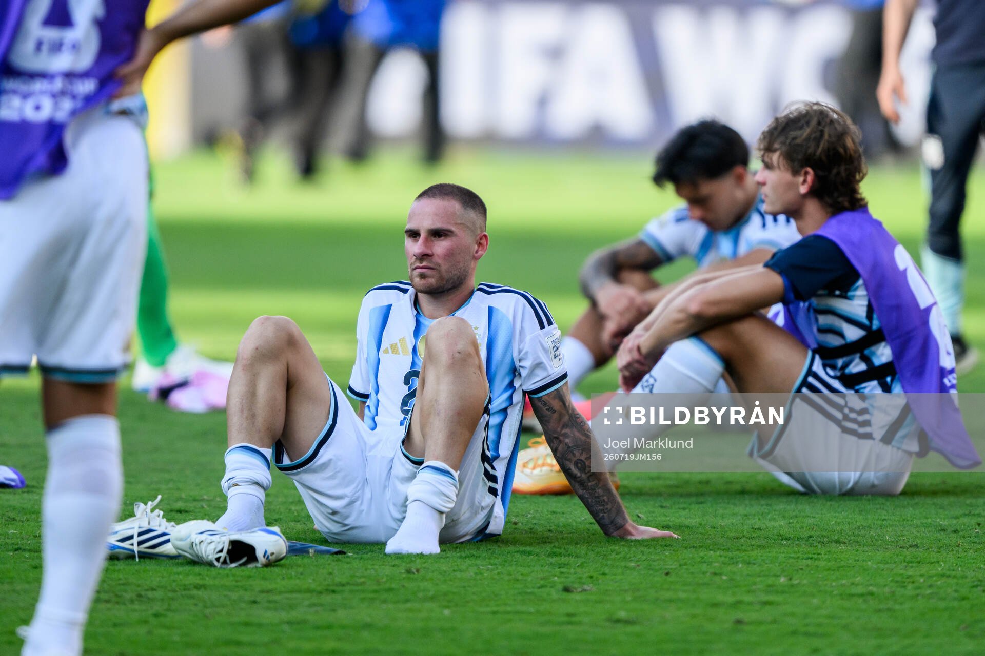 Alexis Mac Allister of Argentina looks dejected