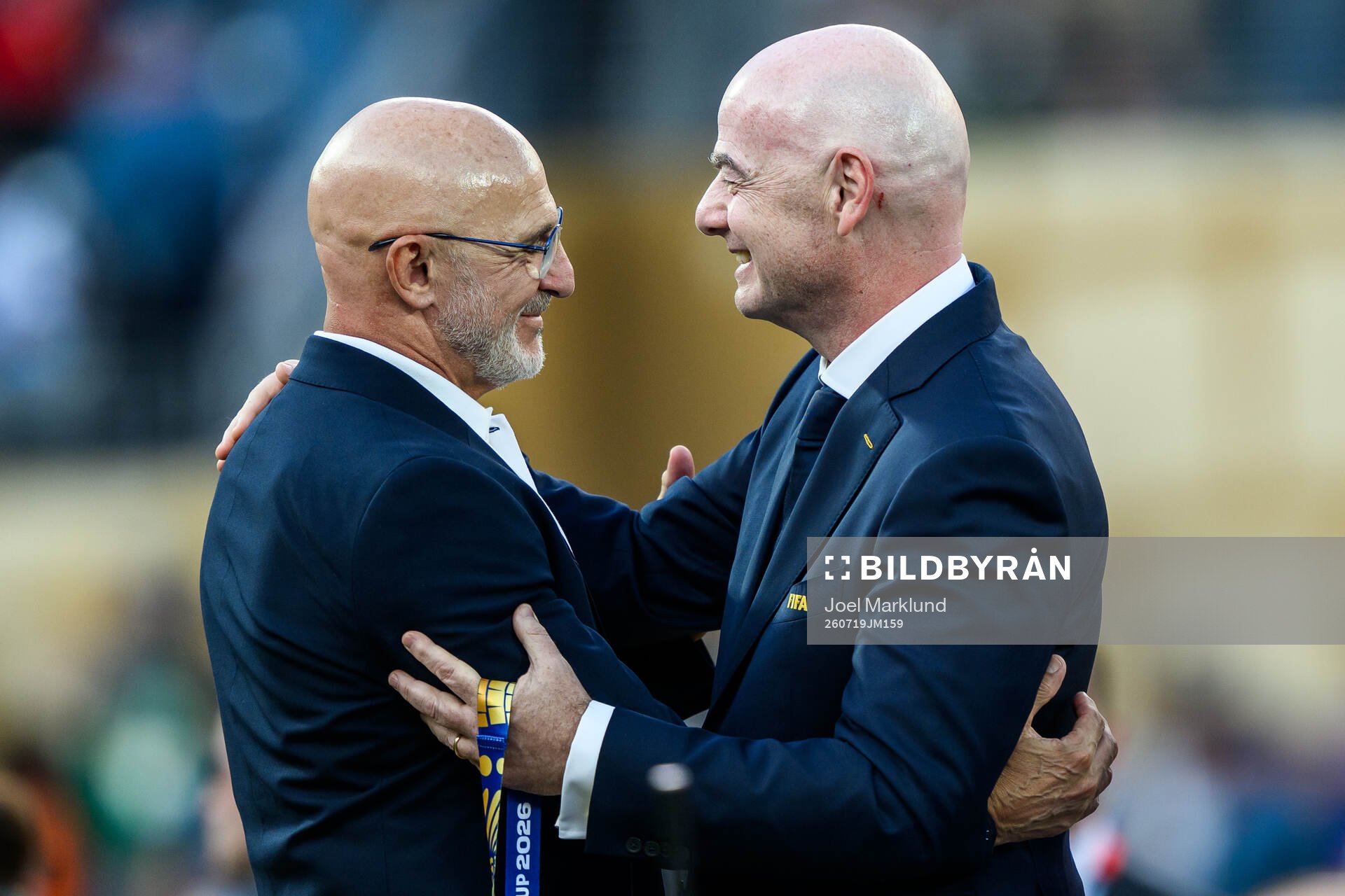 Head coach Luis De La Fuente Castillo of Spain and Gianni