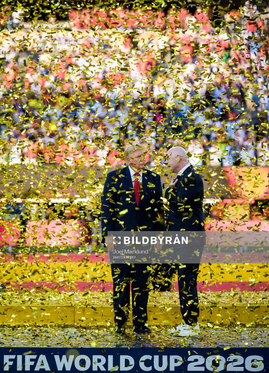 US President Donald Trump and FIFA president Gianni