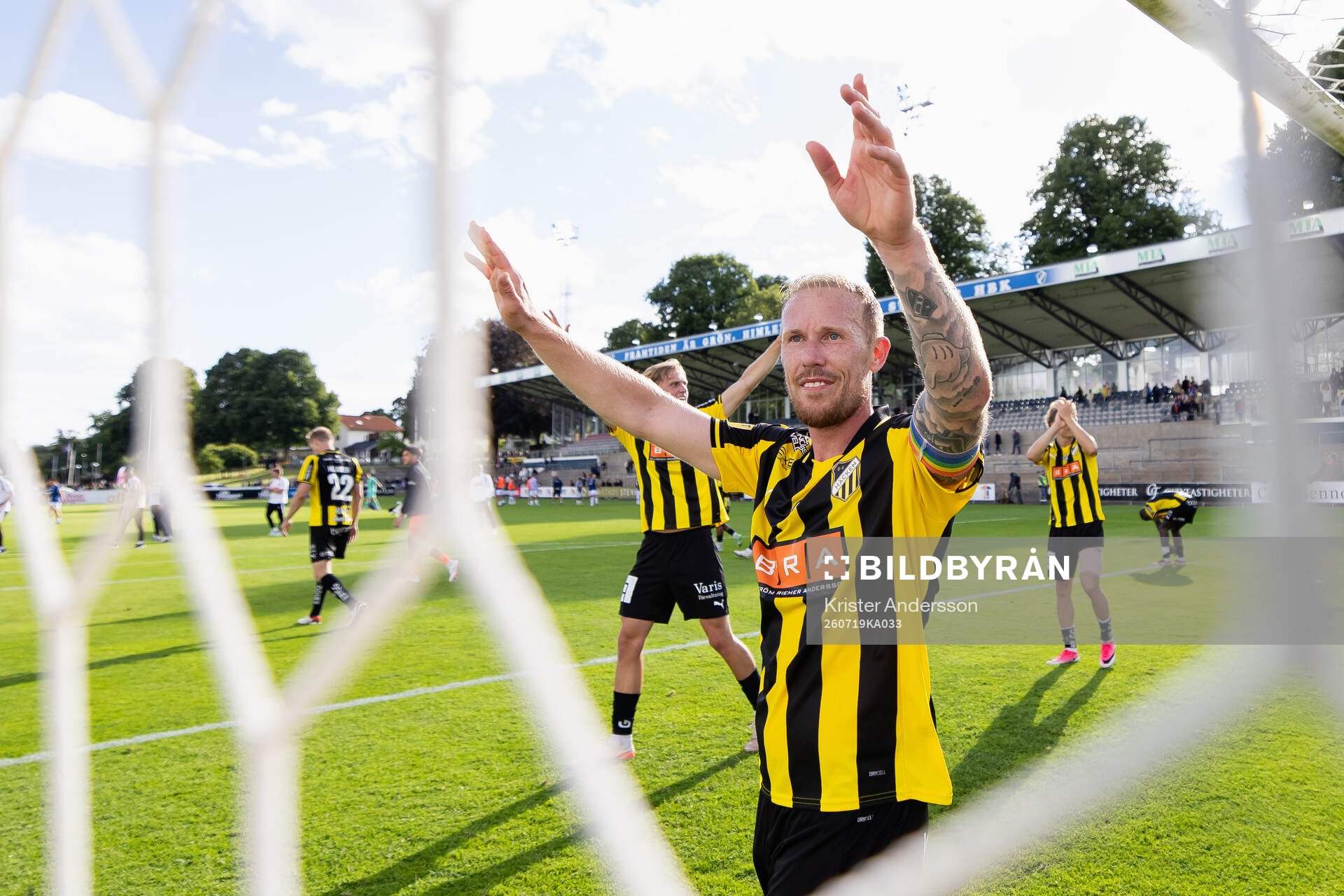 Häckens Mikkel Rygaard Jensen jublar