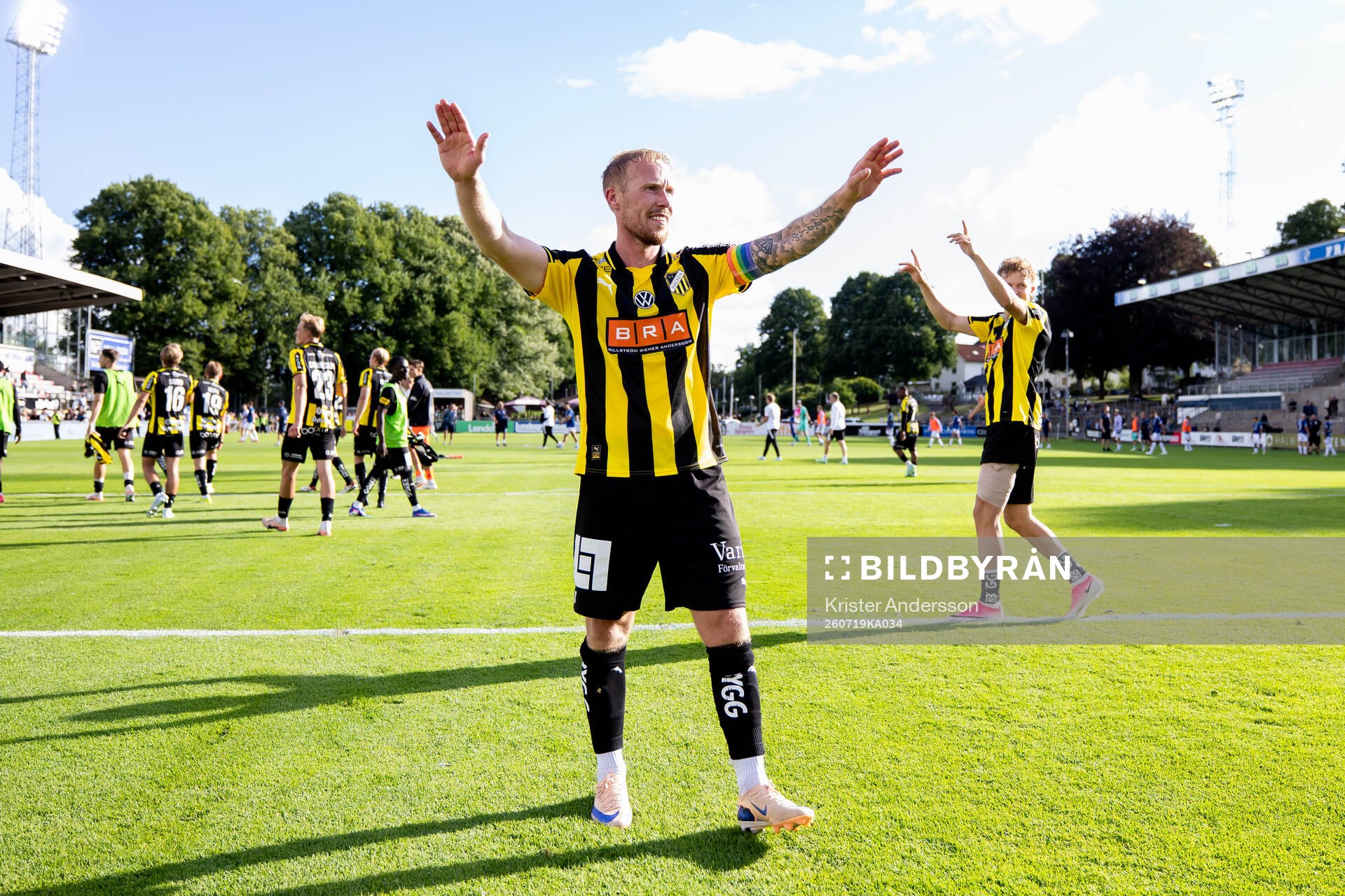 Häckens Mikkel Rygaard Jensen jublar