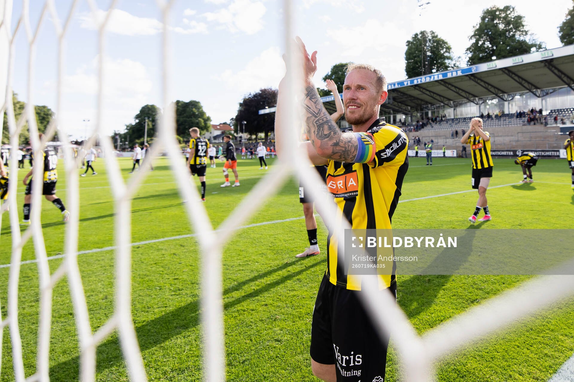 Häckens Mikkel Rygaard Jensen jublar