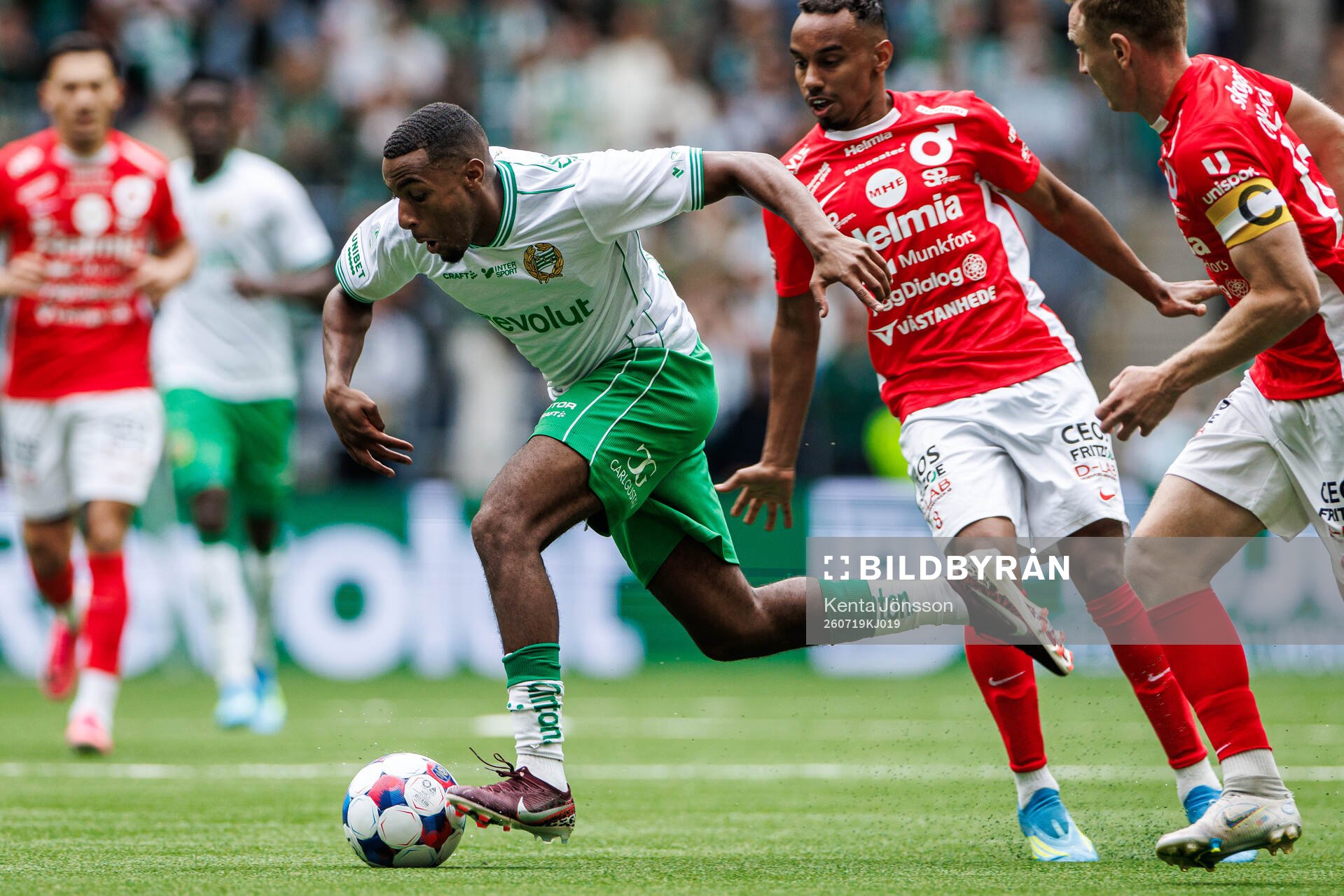 Hammarbys Paulos Abraham och Degerfors Bilal Hussein