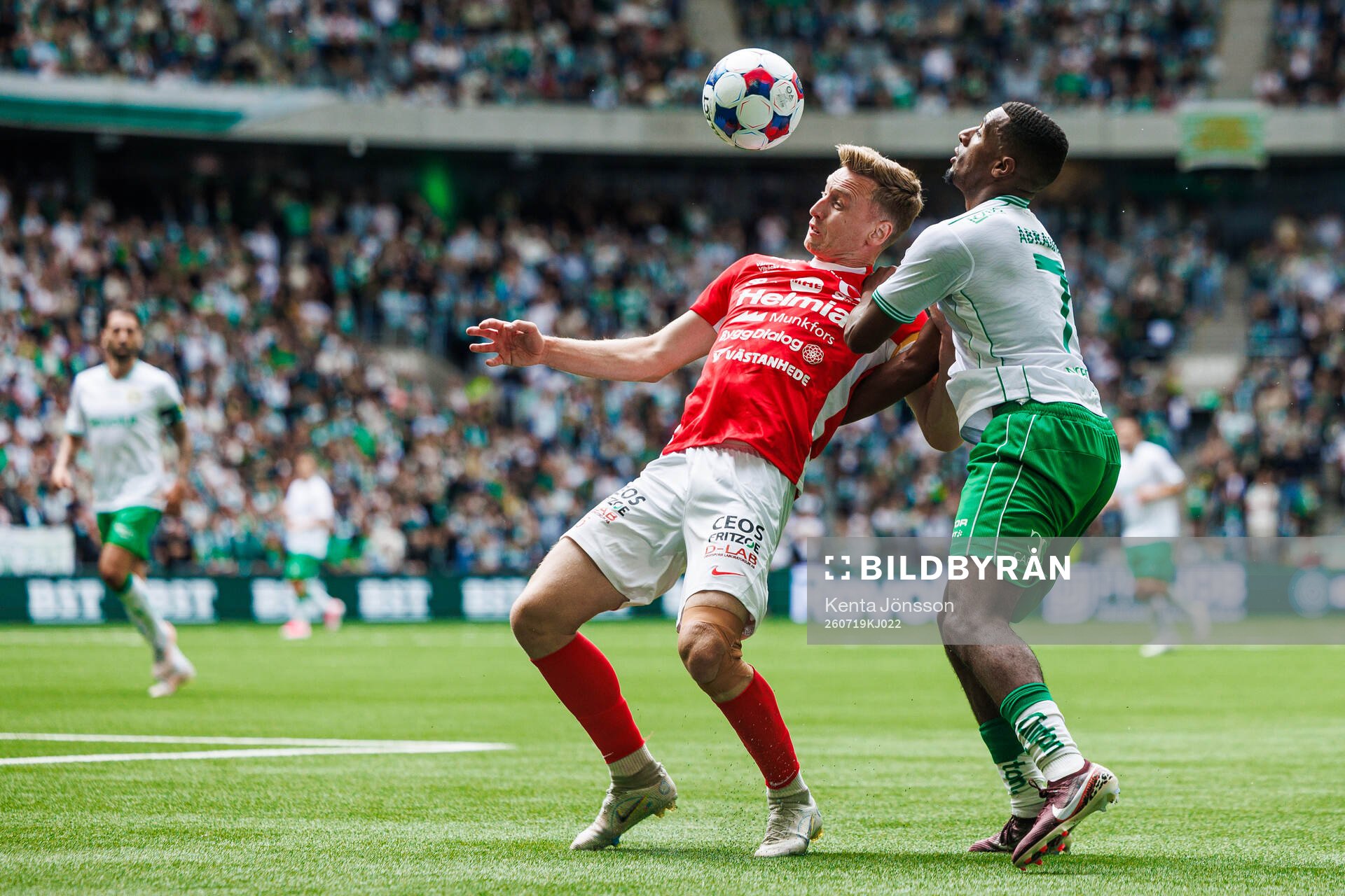 Degerfors Sebastian Ohlsson och Hammarbys Paulos Abraham