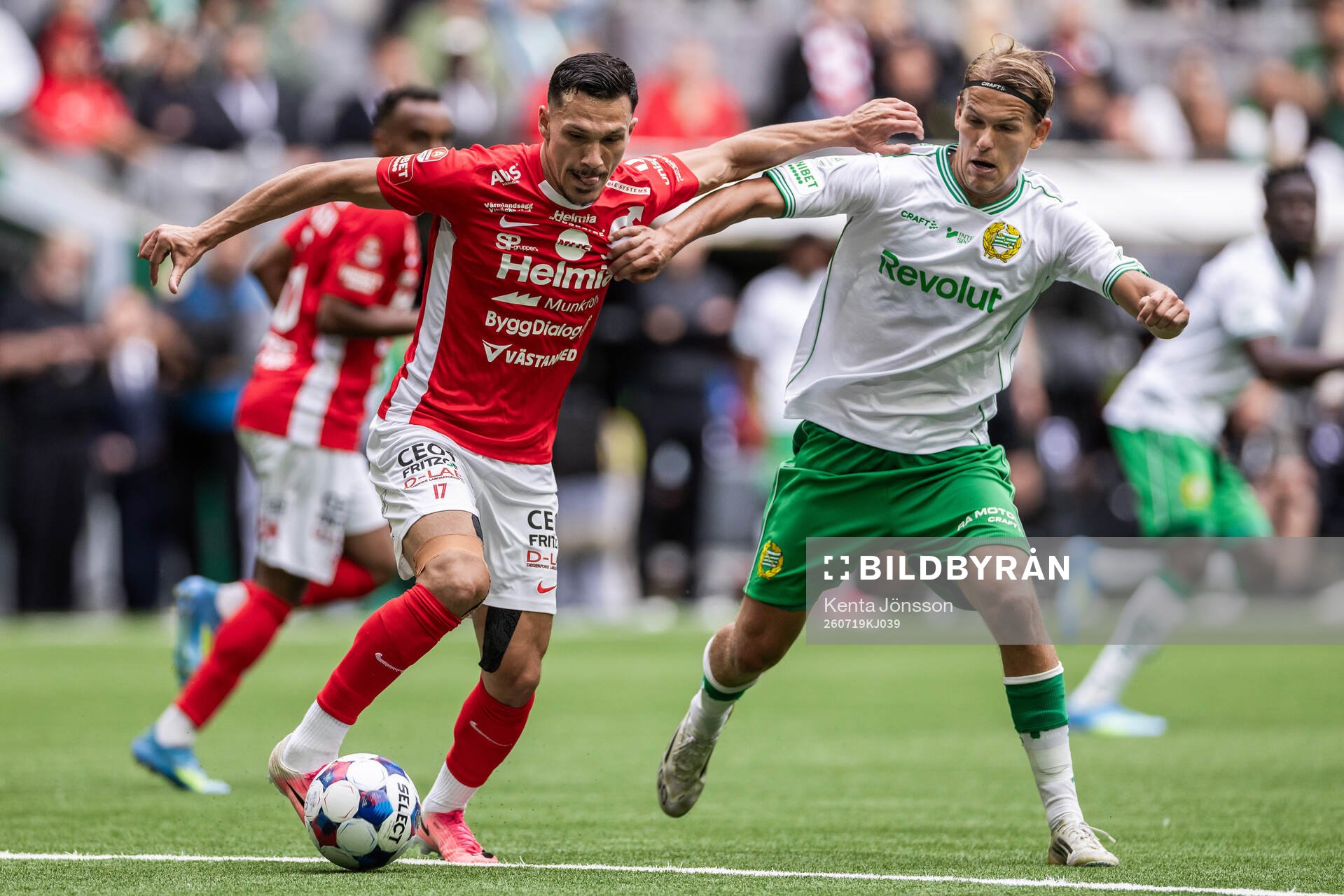 Degerfors Arman Taranis och Hammarbys Markus Karlsson