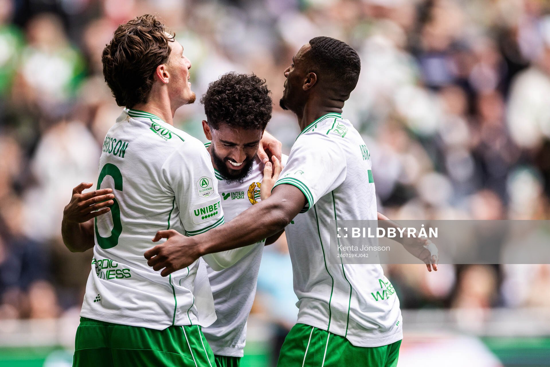 Hammarbys Tesfaldet Tekie jublar