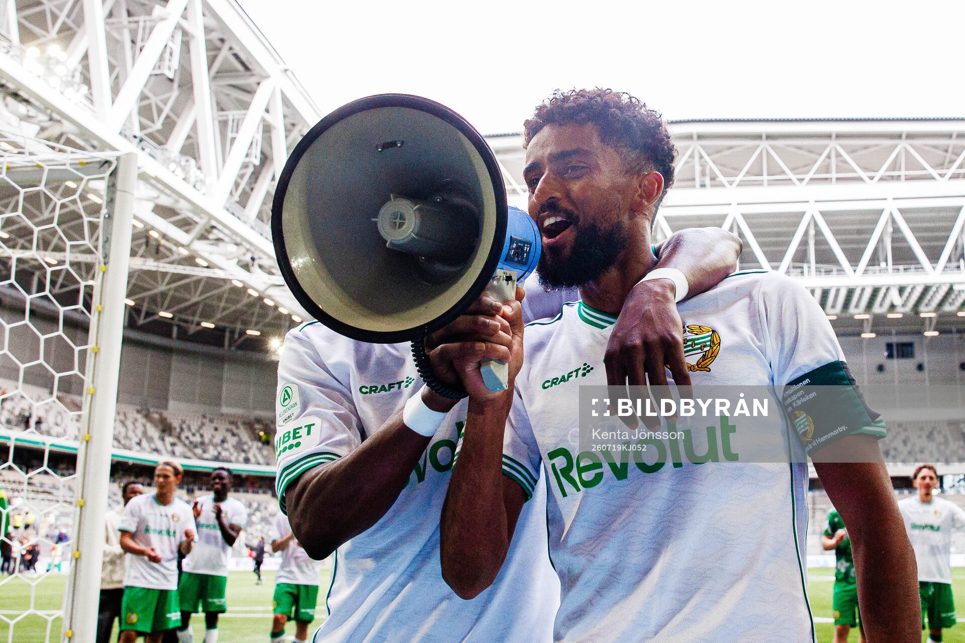 Hammarbys Tesfaldet Tekie jublar