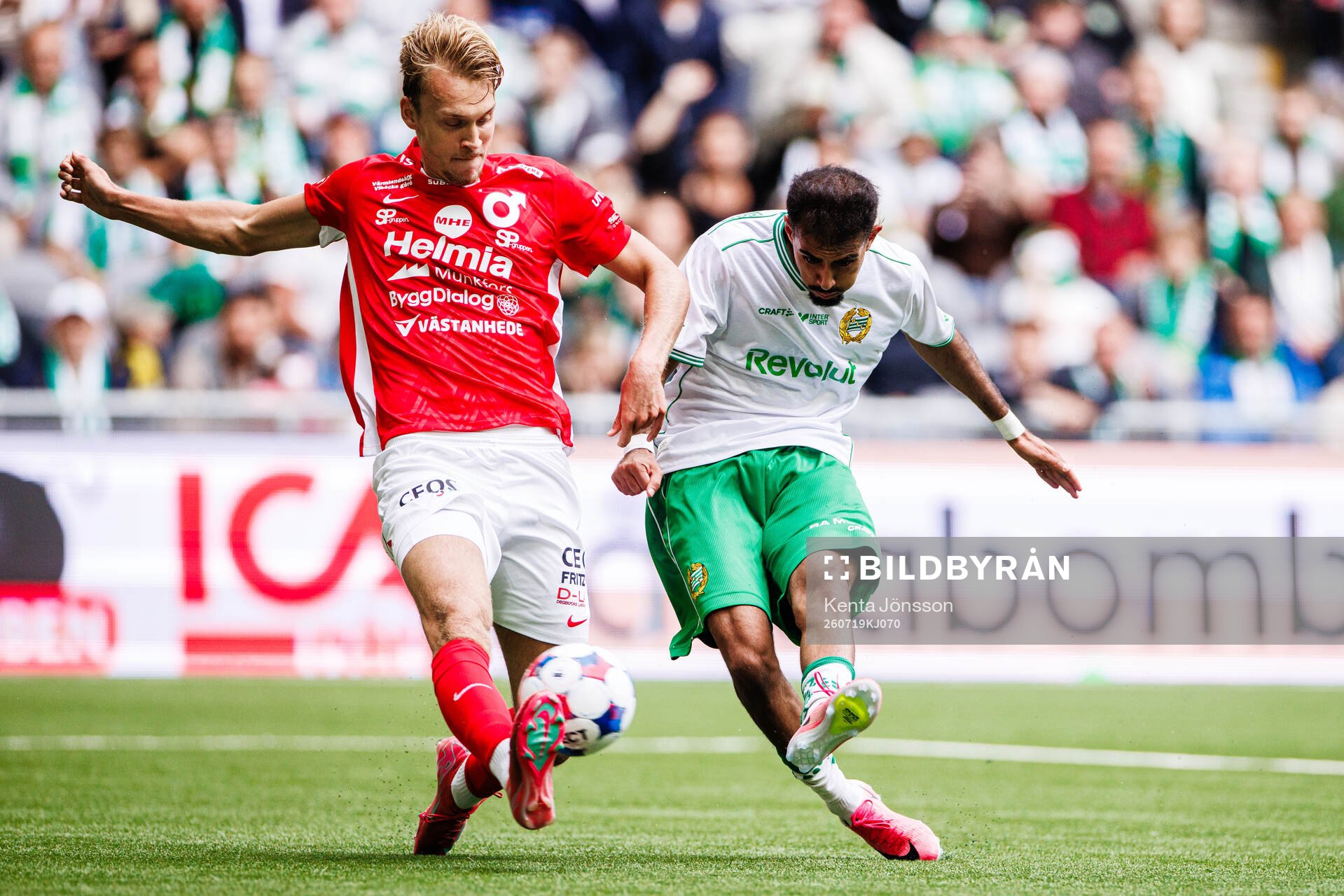 Degerfors Nikolai Skuseth och Hammarbys Montader Madjed