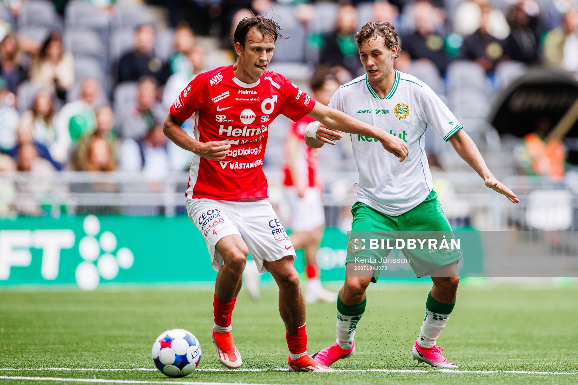 uDegerfors Kazper Karlsson och Hammarbys Hampus Skoglund
