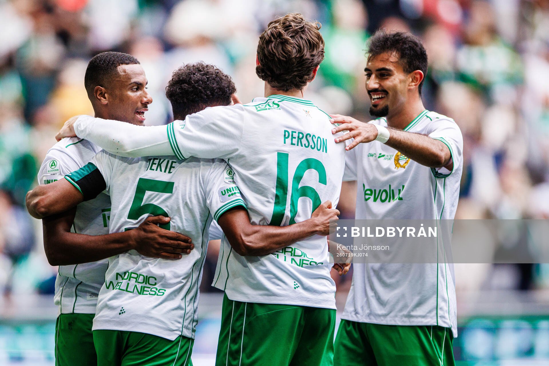 Hammarbys Paulos Abraham, Tesfaldet Tekie, Noah Persson och