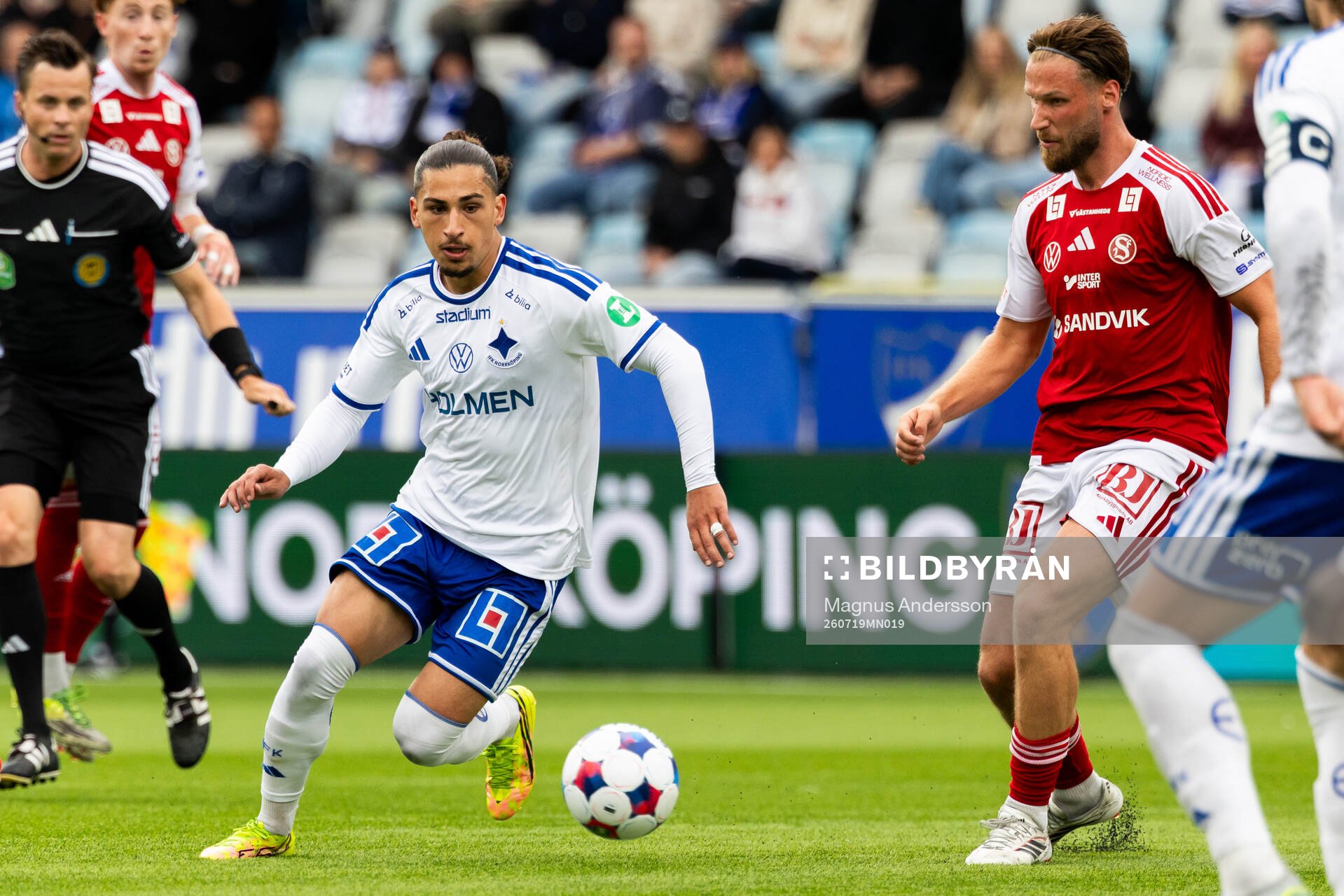IFK Norrköpings Elias Jemal och Sandvikens Kasper Harletun
