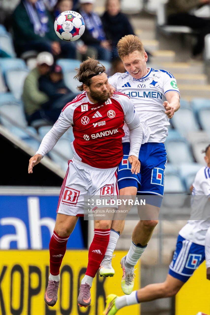 Sandvikens Karl Bohm och IFK Norrköpings Aleksander Opsahl