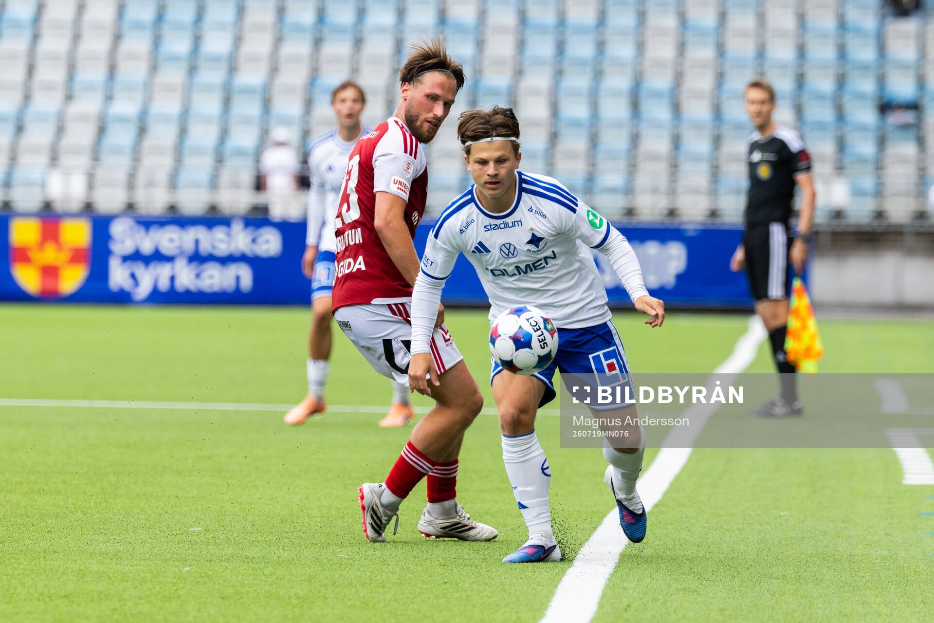 Sandvikens Kasper Harletun och IFK Norrköpings Axel