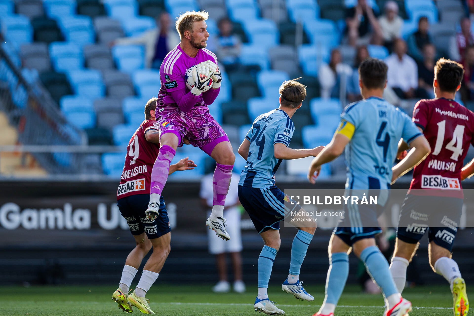 Djurgårdens målvakt Jacob Rinne