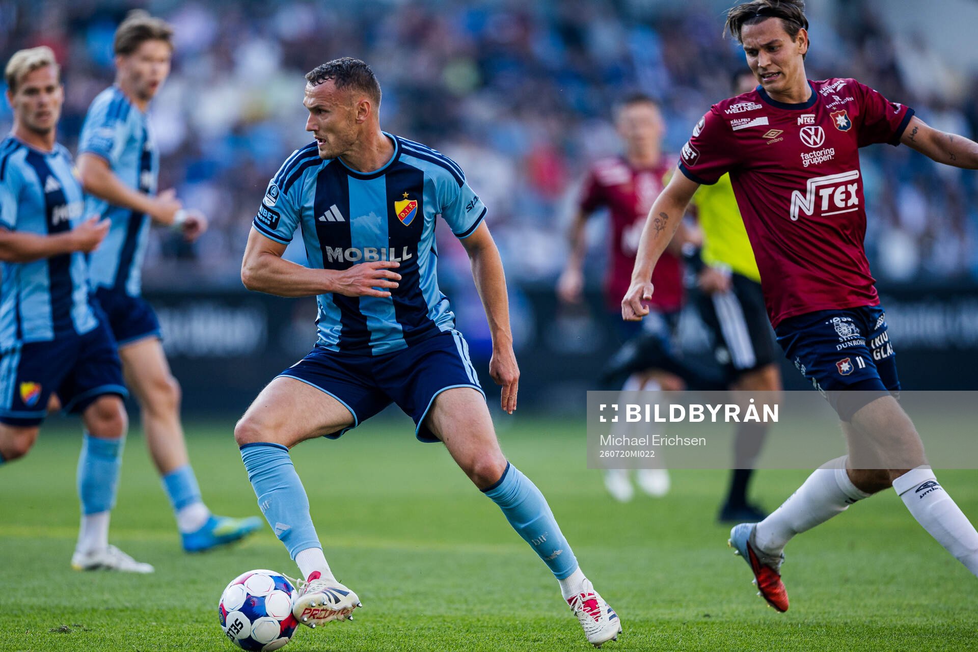 Djurgårdens Piotr Johansson och Örgrytes Noah