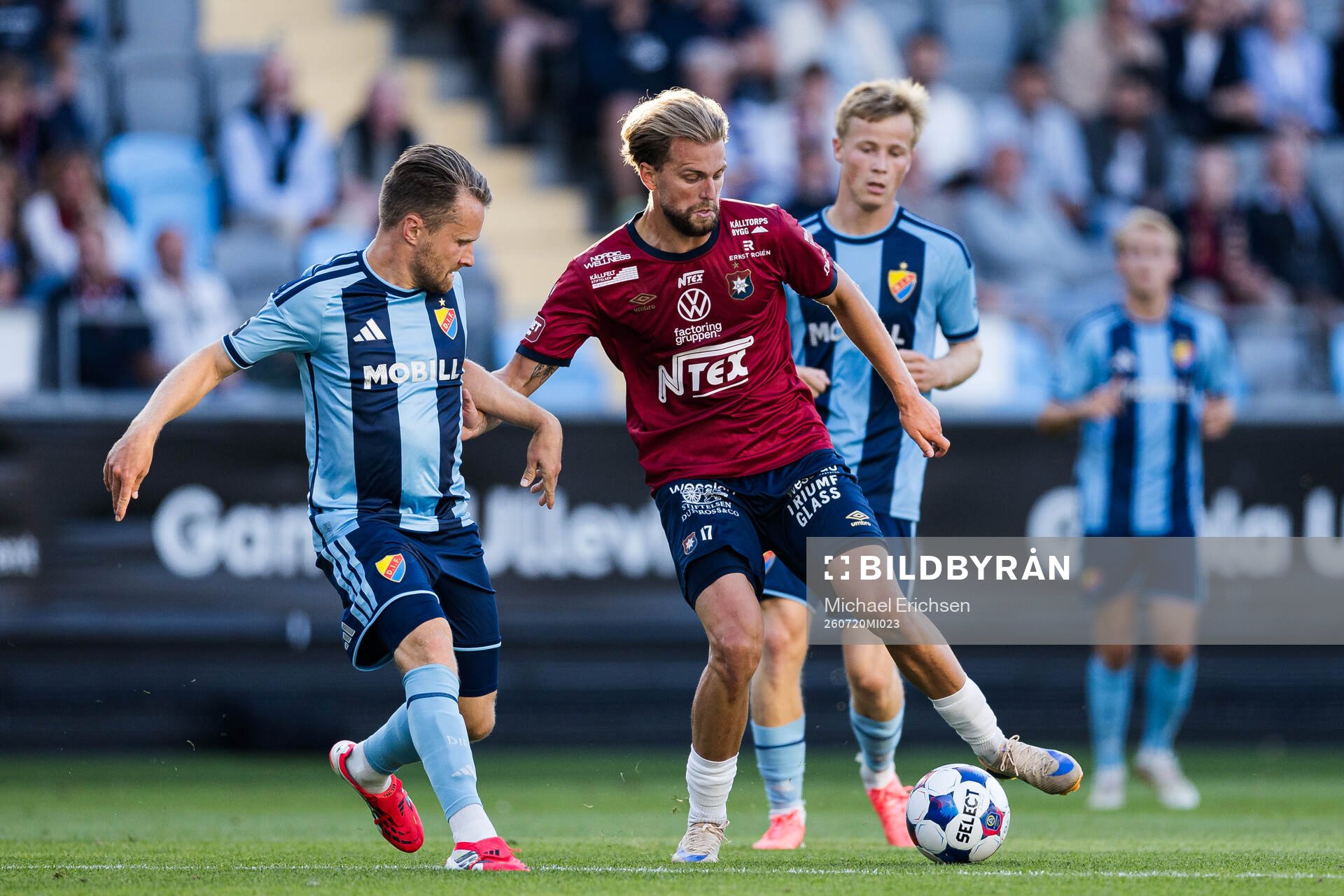 Djurgårdens Jacob Une och Örgrytes William Hofvander