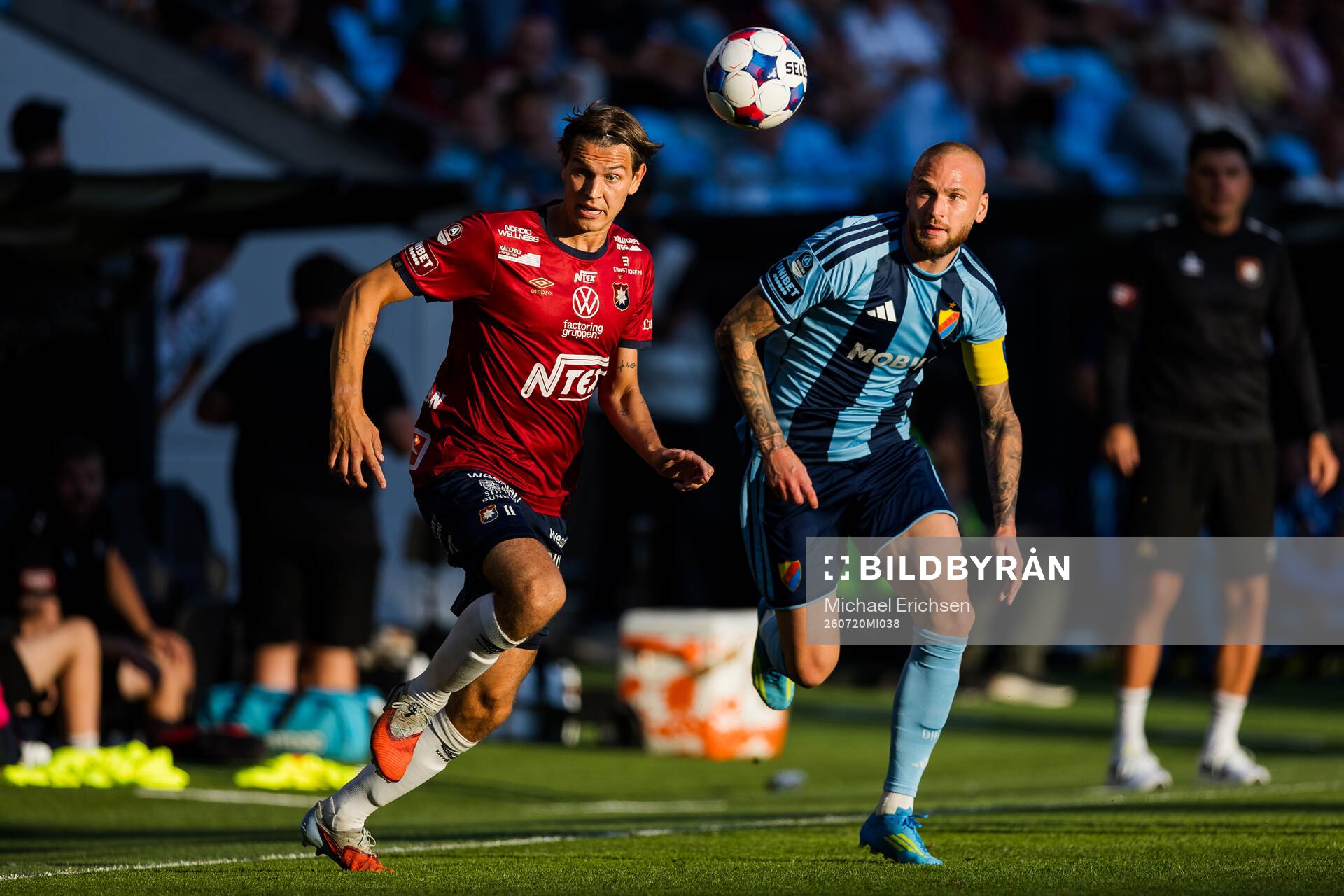 Örgrytes Noah Christoffersson och Djurgårdens Adam Ståhl