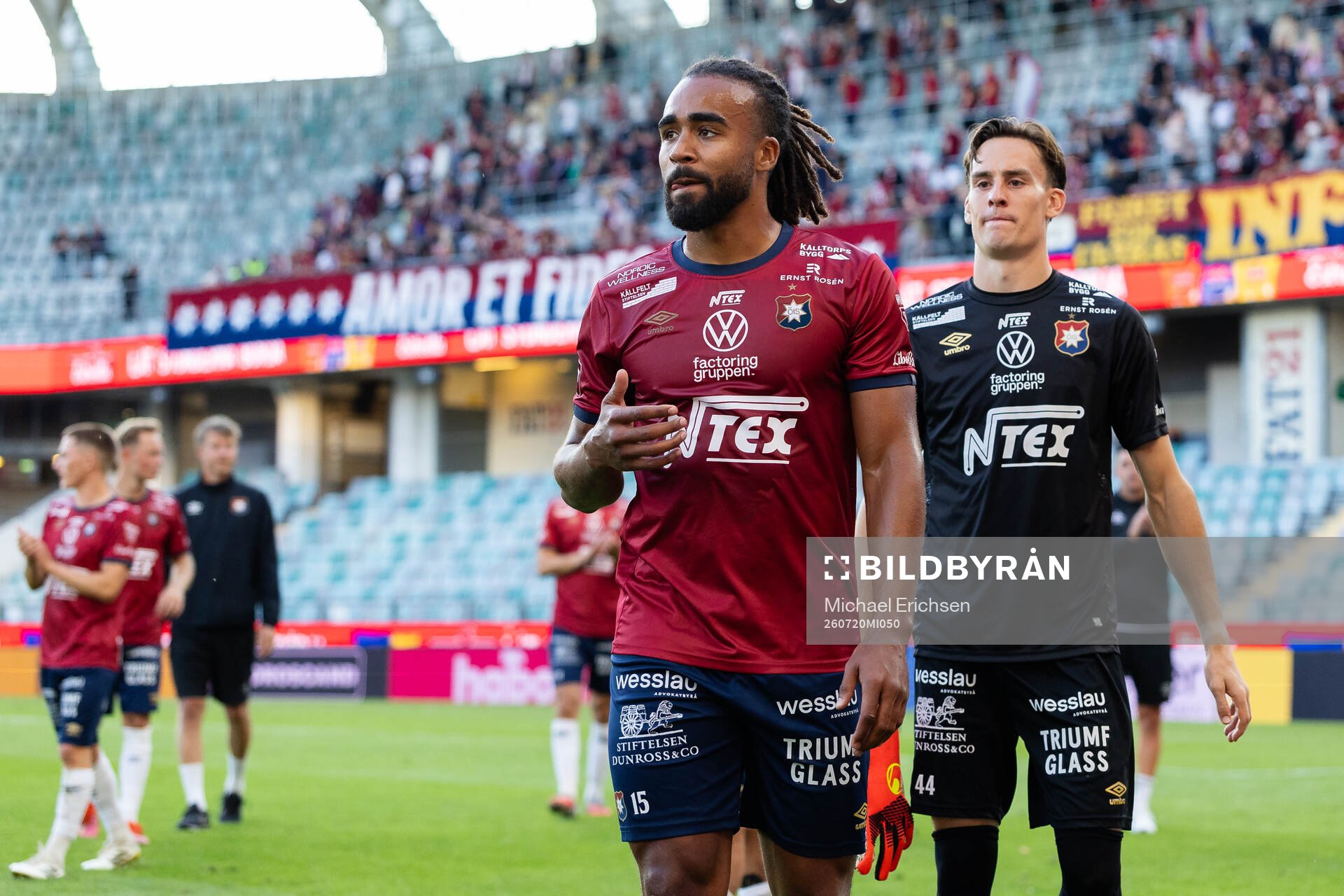 Örgrytes Jerome Tibbling Ugwo och målvakt Hampus