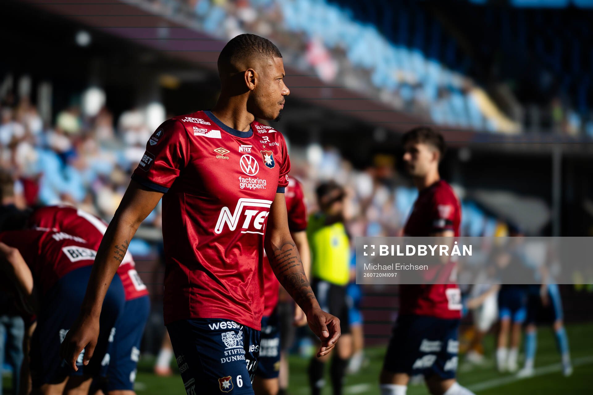 Örgrytes Mikael Dyrestam  fotbollsmatchen i Allsvenskan