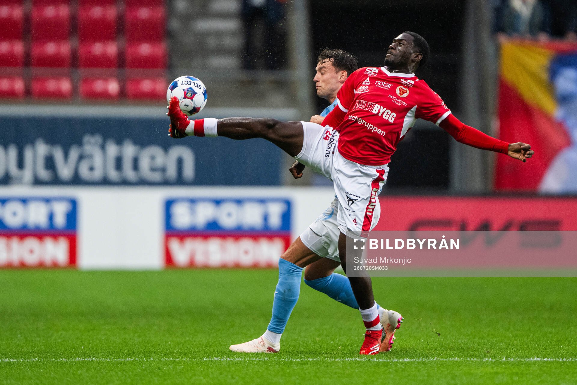 Malmö FFs Colin Rösler och Kalmars Charles Sagoe Jr