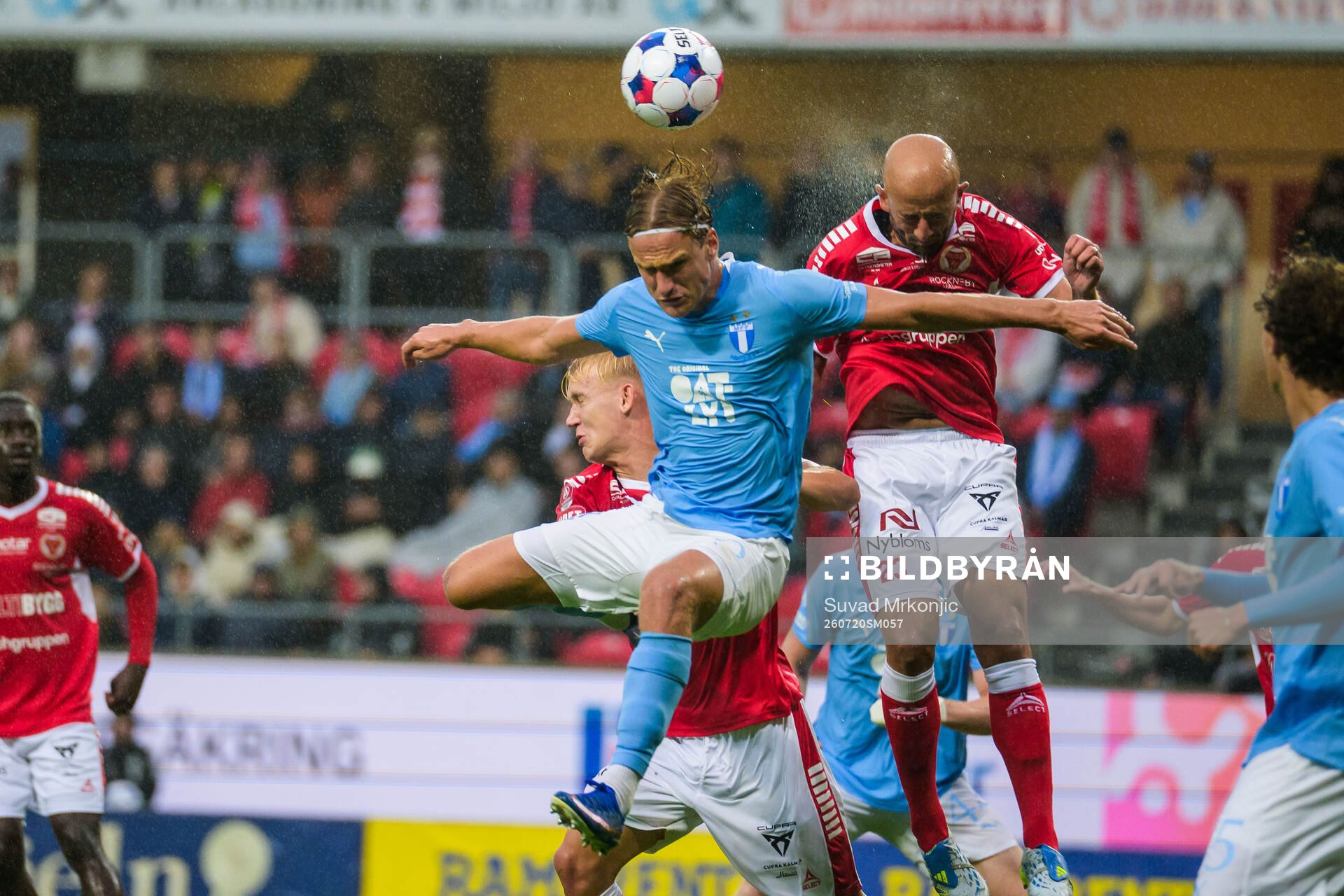 Malmö FFs Erik Botheim och Kalmars Robert Gojani