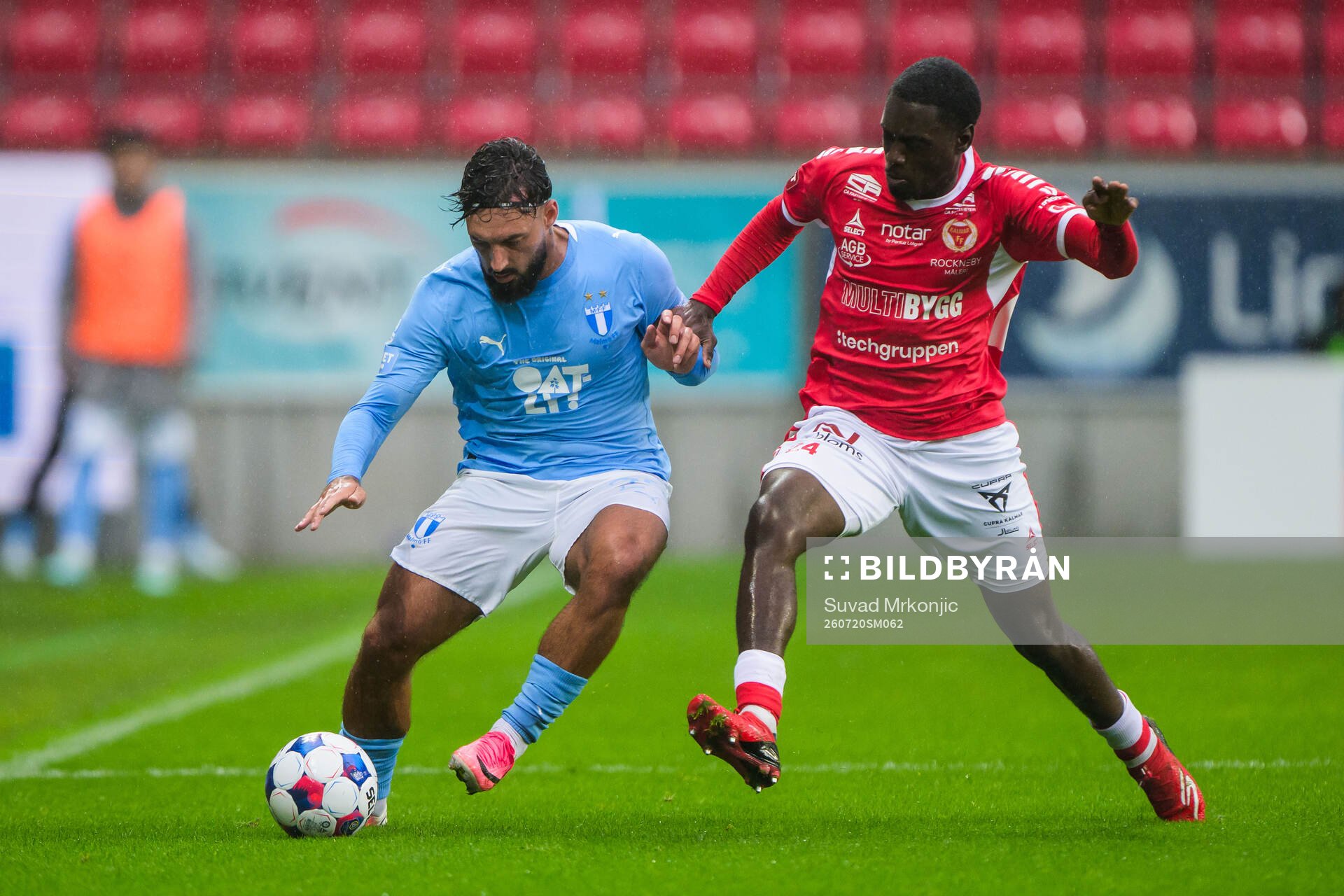 Malmö FFs Sead Haksabanovic och Kalmars Charles Sagoe Jr