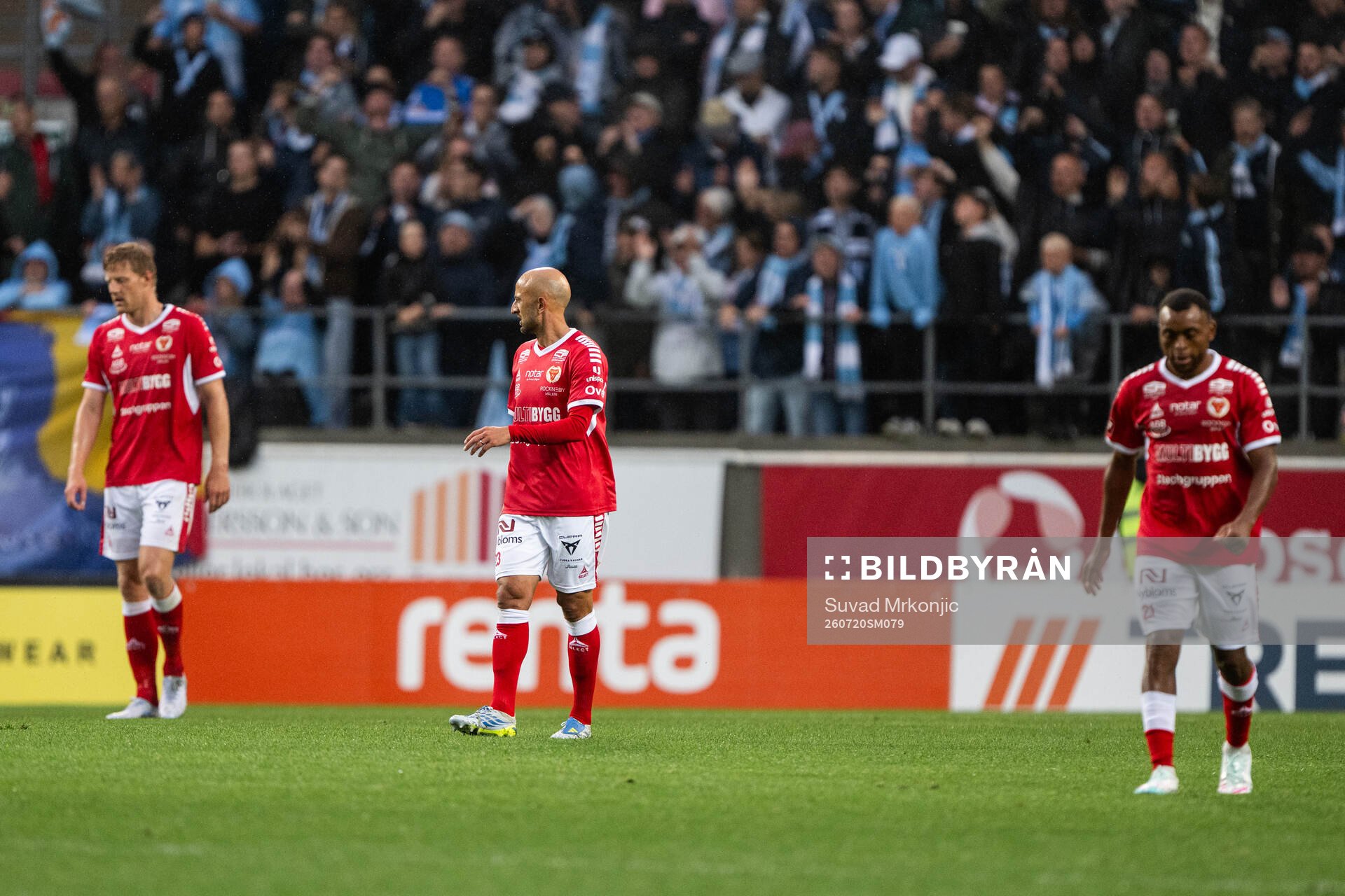 Kalmars Lars Sætra, Robert Gojani och Abdussalam Magashy