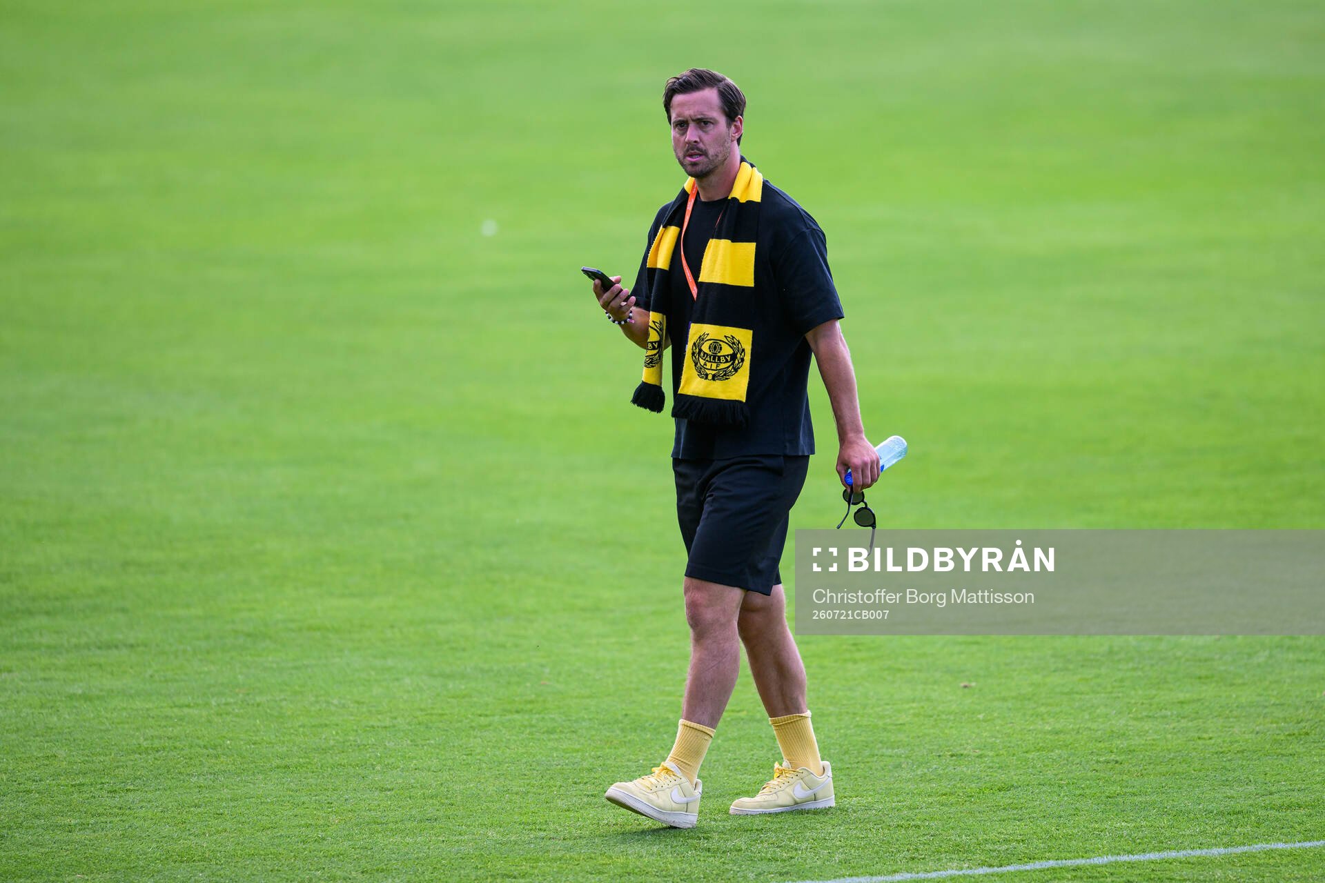Club manager Jacob Lennartsson of Mjällby