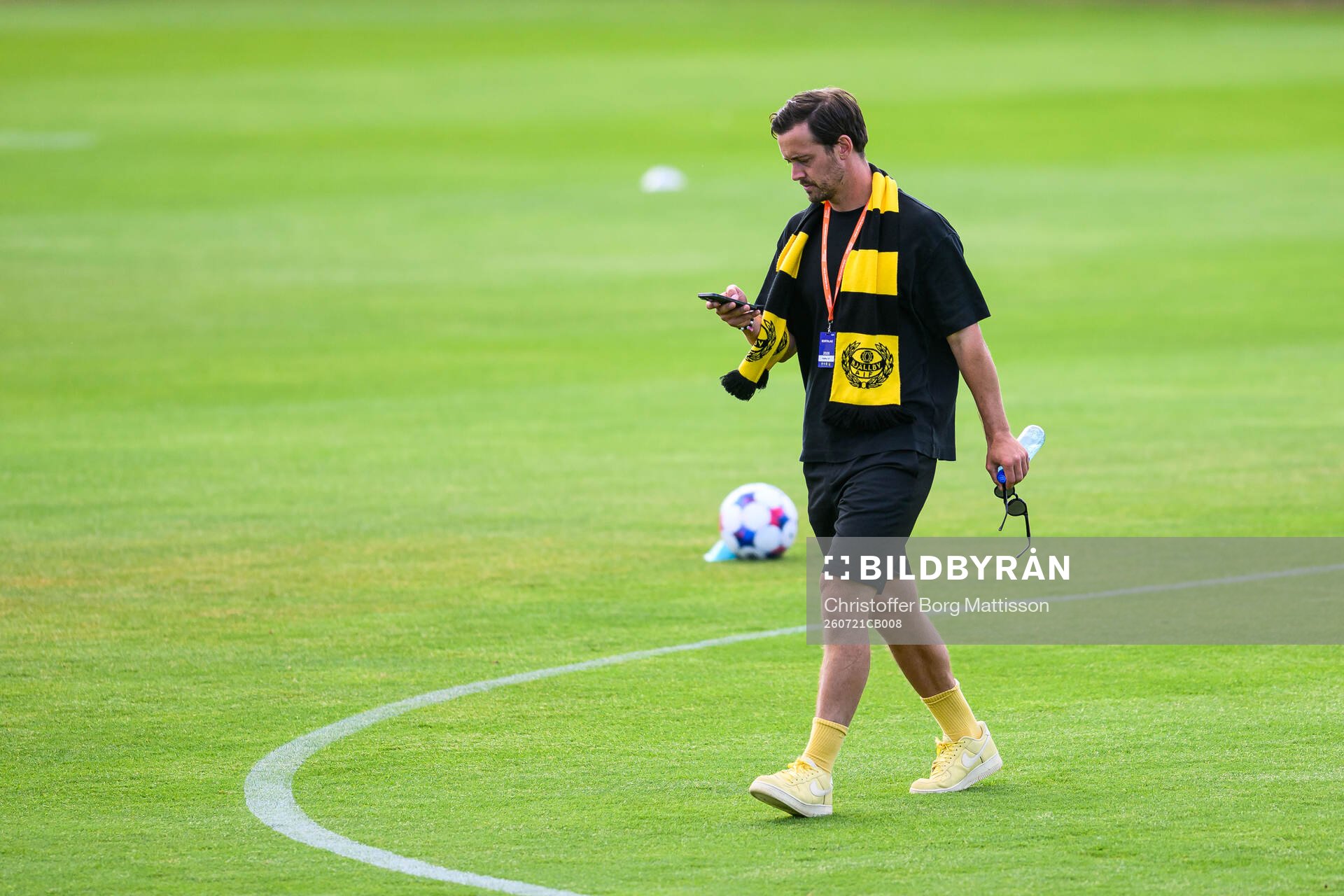 Club manager Jacob Lennartsson of Mjällby