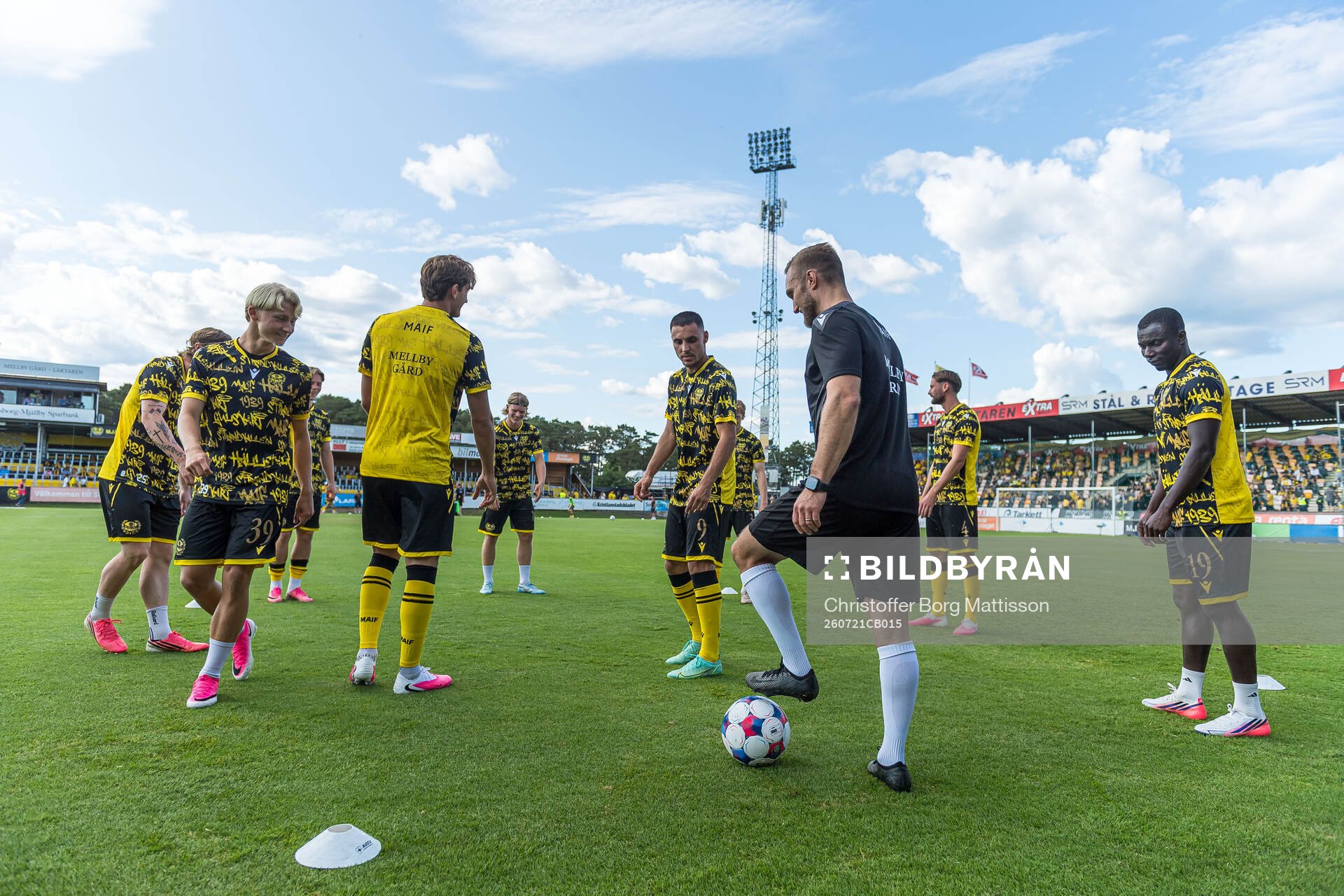 Ali Youssef and Abdoulie Manneh of Mjällby