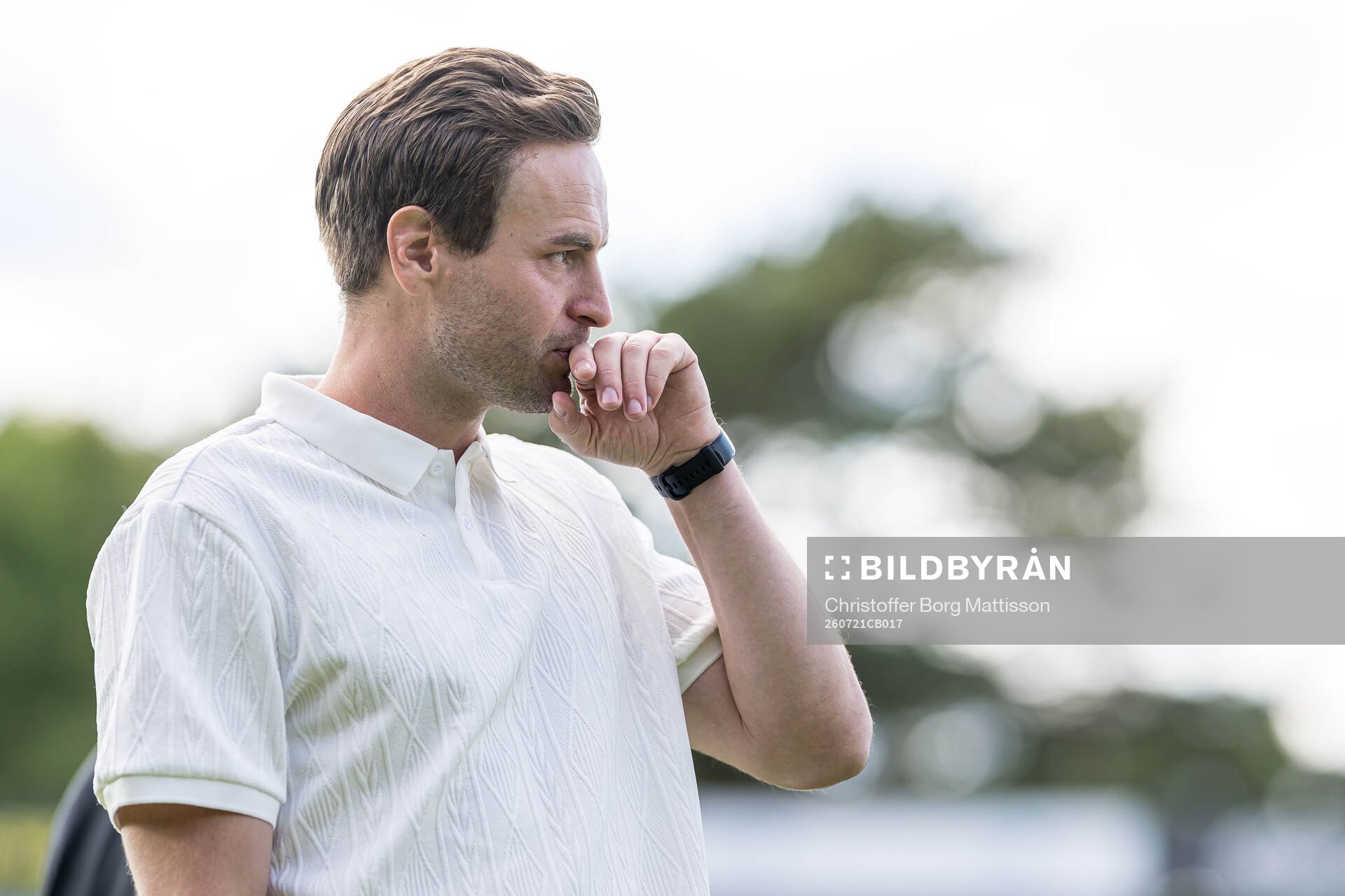 Coach Karl Marius Aksum of Mjällby