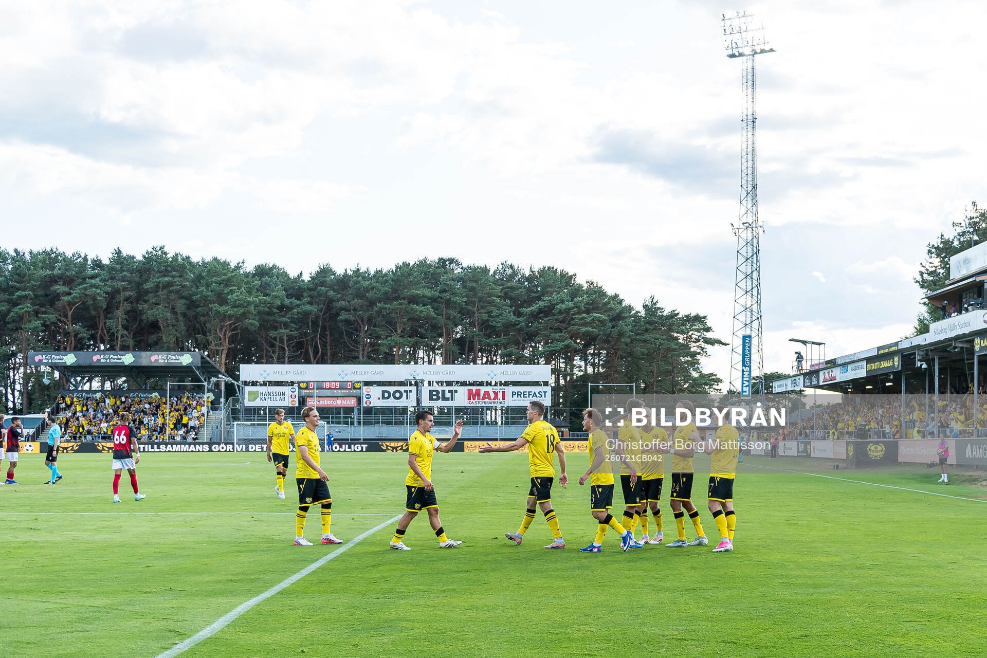 Aki Samuelsen of Mjällby celebrates