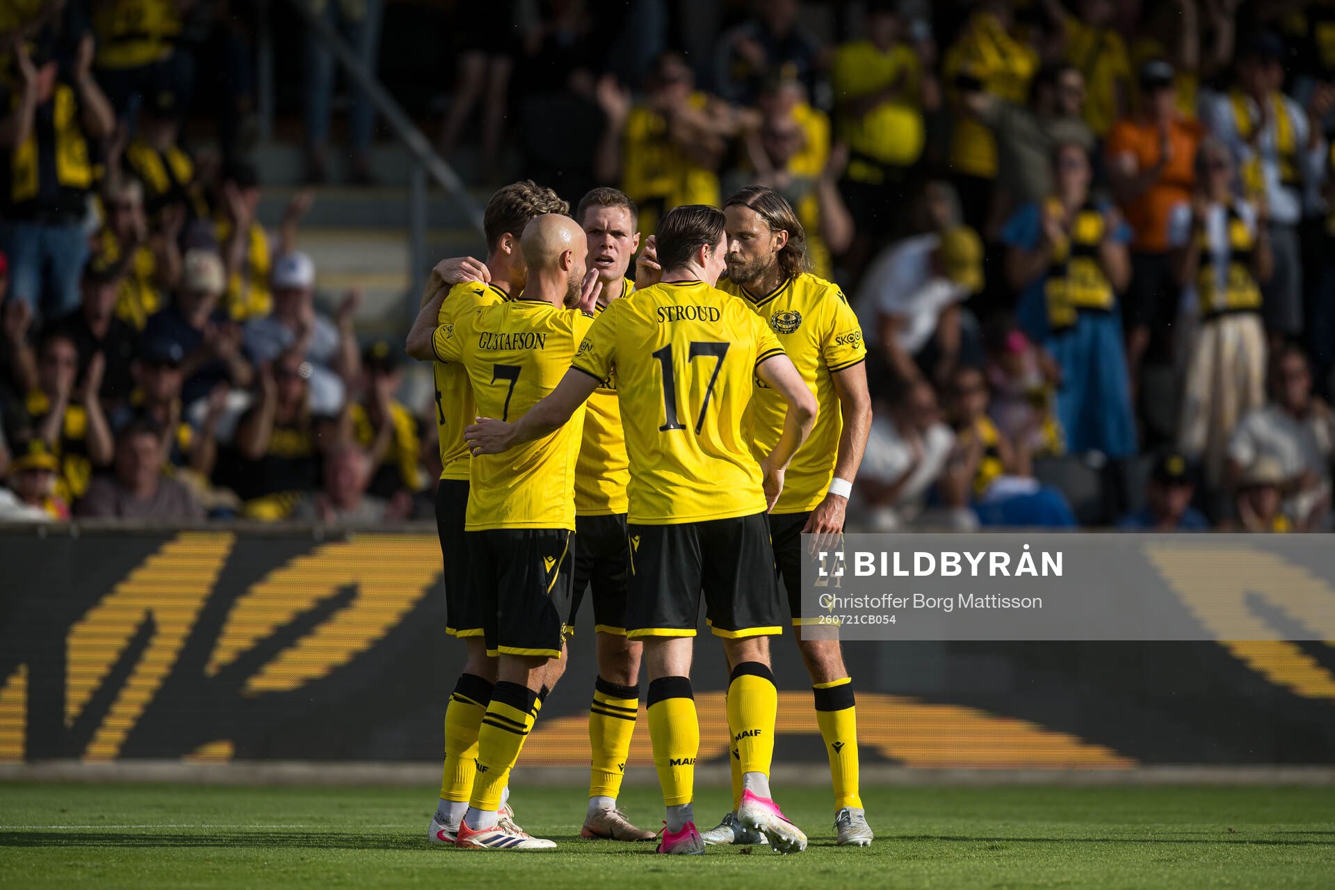 Jacob Bergström of Mjällby celebrates