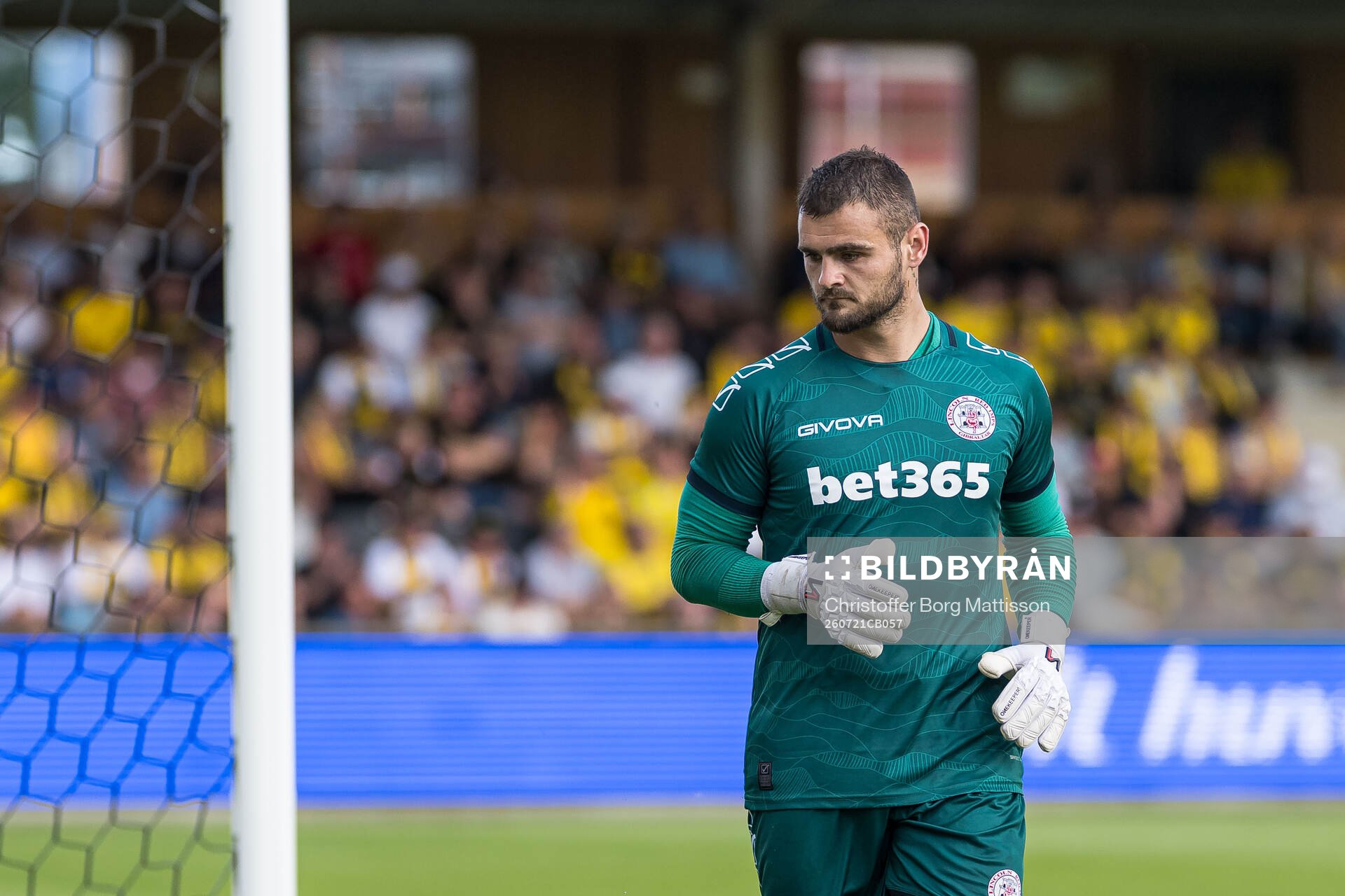Goalkeeper Jaylan Hankins of Lincoln Red Imps looks dejected