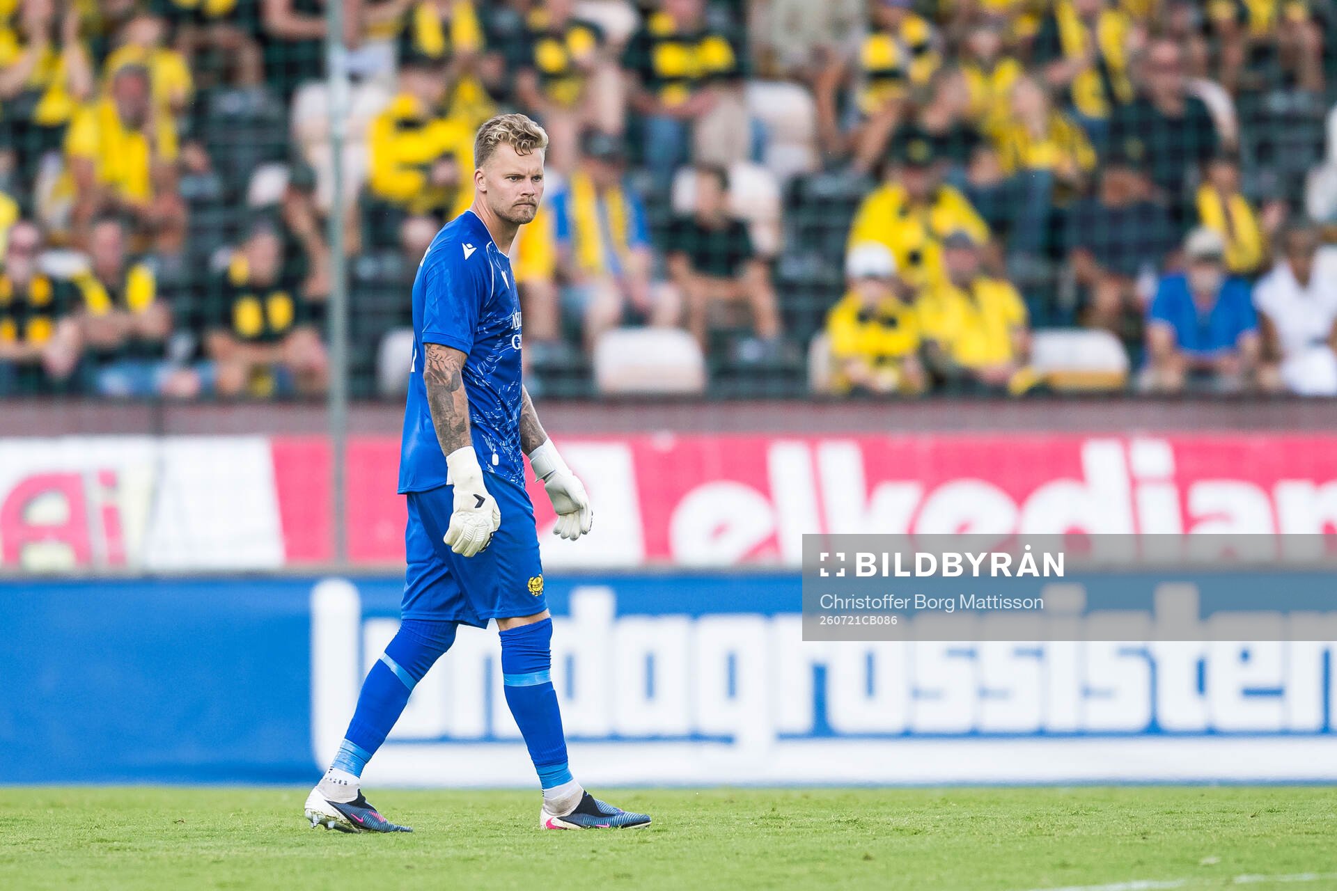 Goalkeeper Robin Wallinder of Mjällby