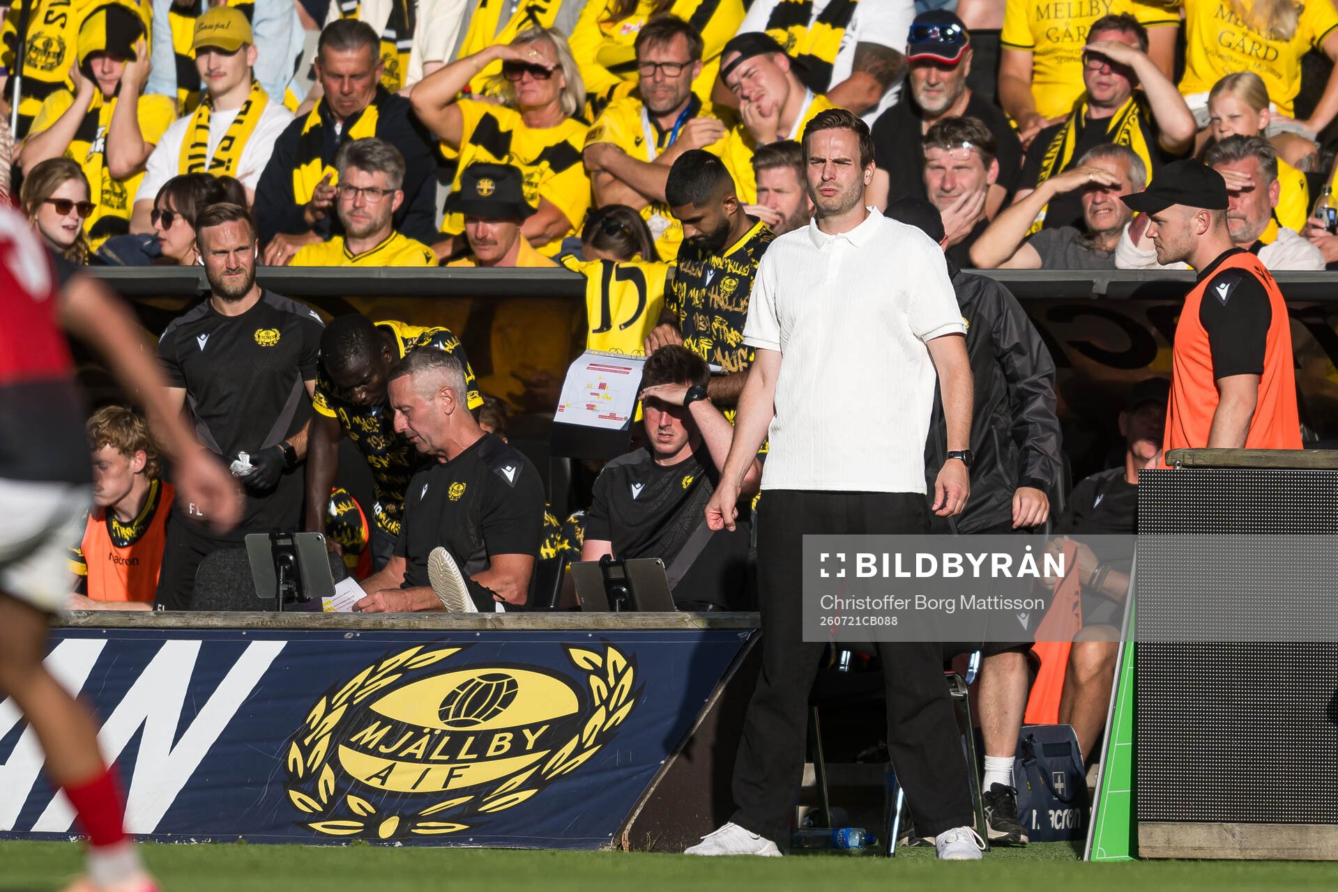 Coach Karl Marius Aksum of Mjällby