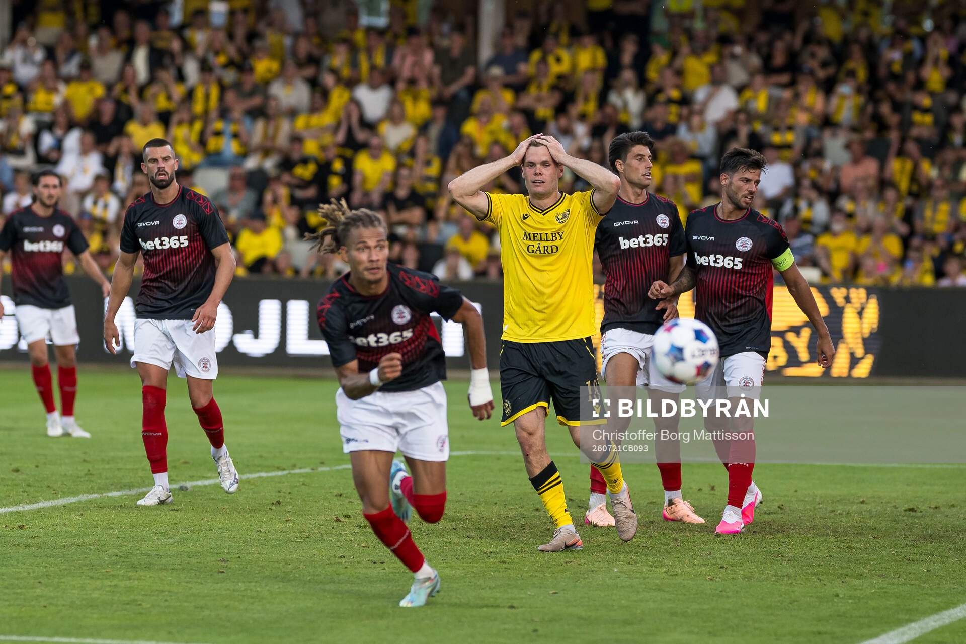 Jacob Bergström of Mjällby looks dejected